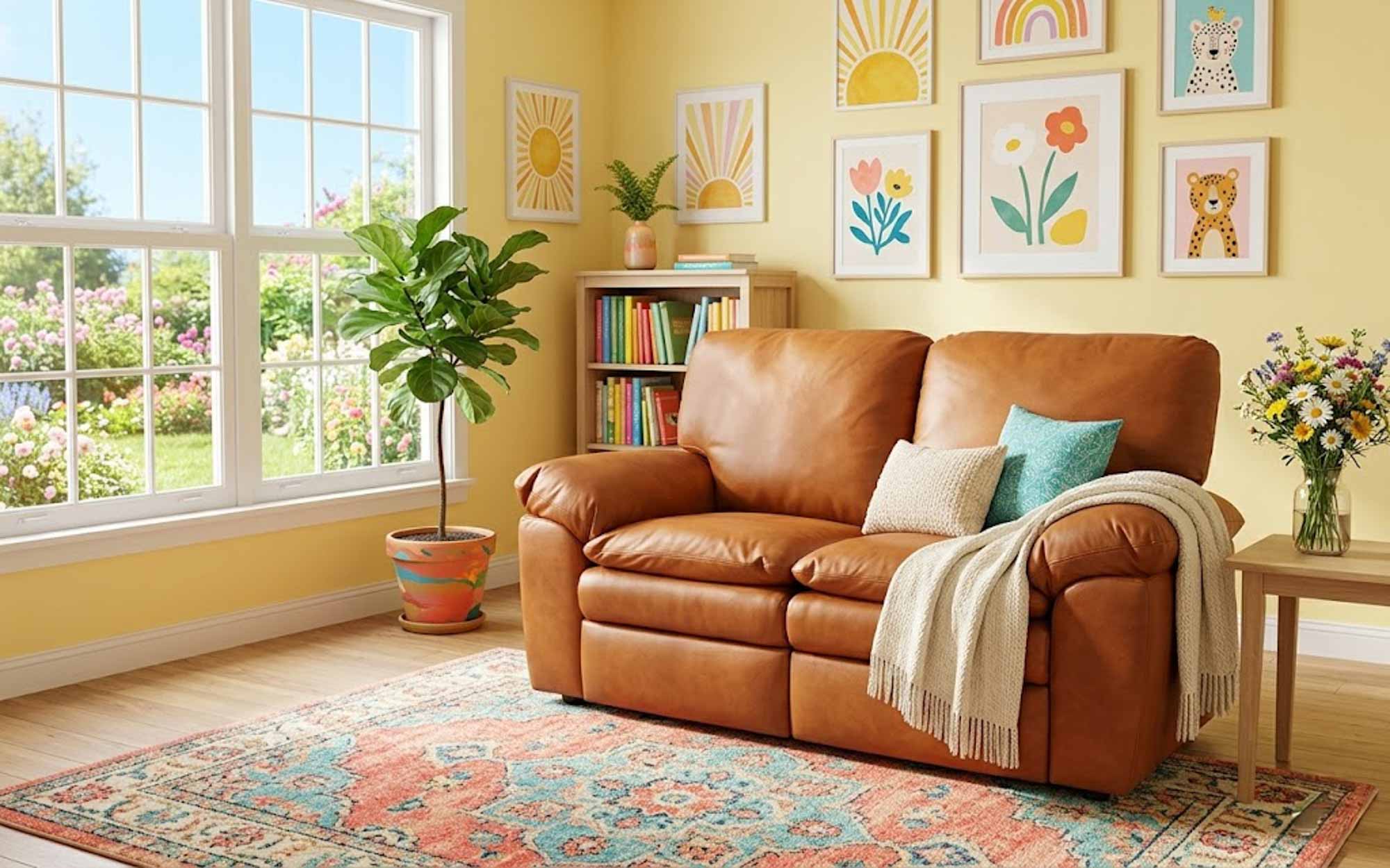 El Dorado Leather Loveseat - Image 3