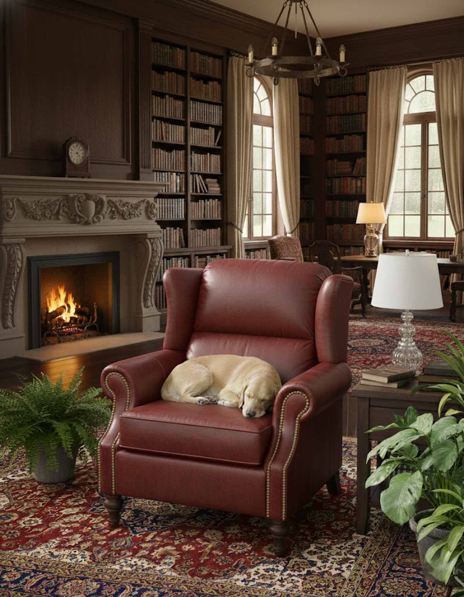 Elise Leather Recliner - Image 4