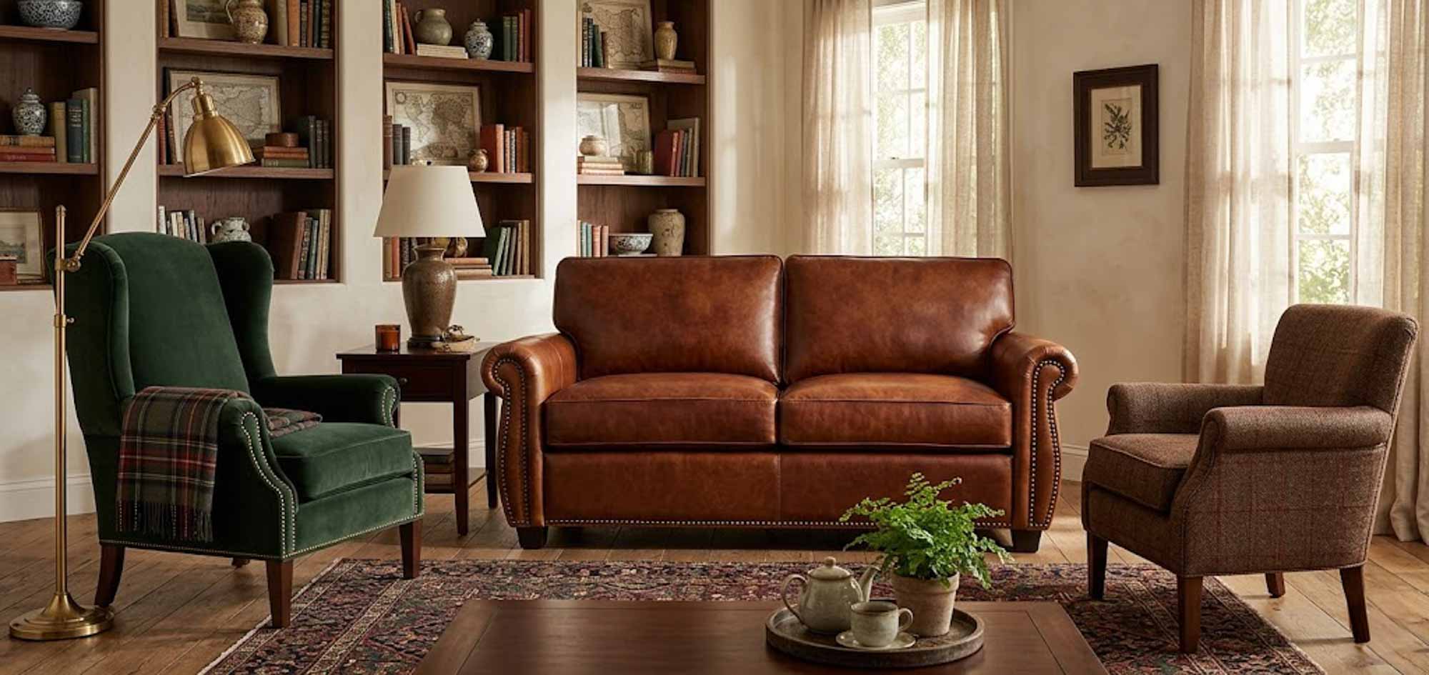 Emmer Leather Loveseat - Image 2