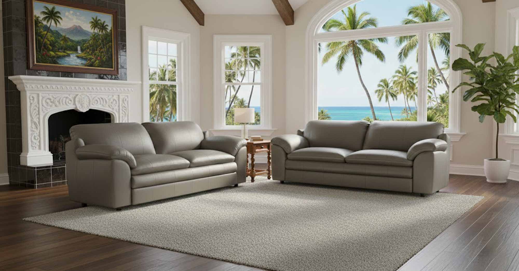 Encino Leather Loveseat - Image 7