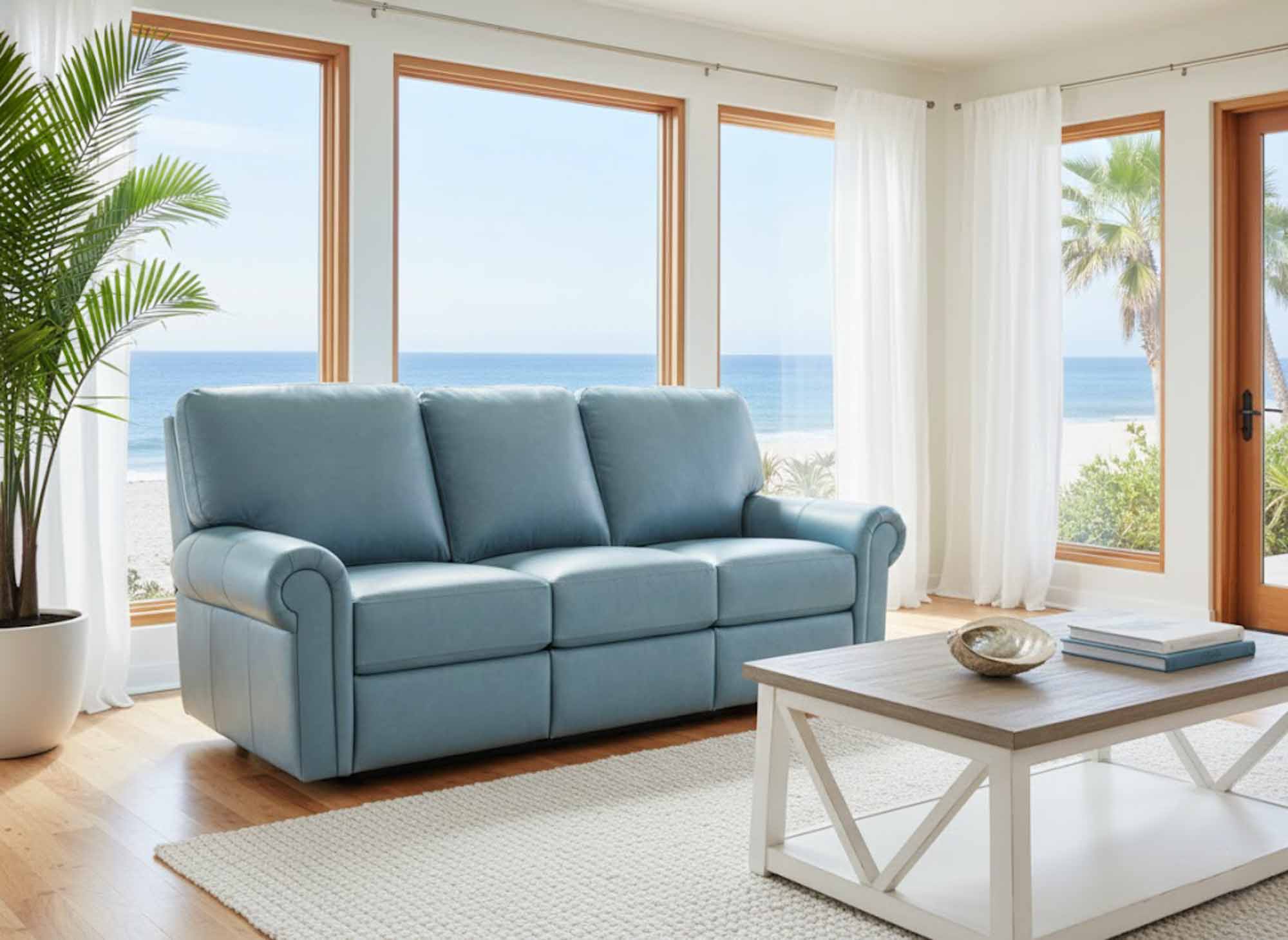 Fairbanks Leather Reclining Sofa - Image 5