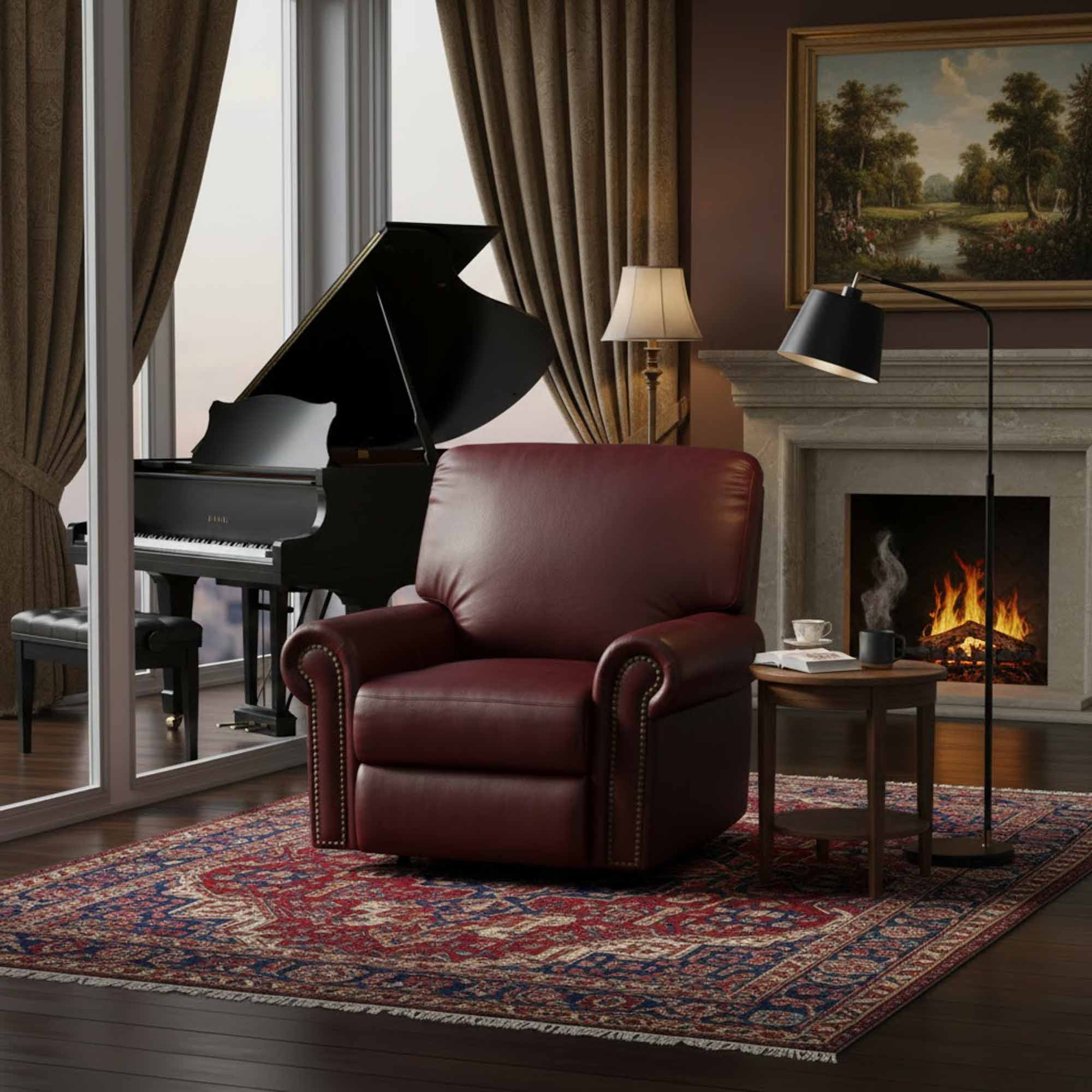 Fairmont Leather Power Lift Recliner - Image 4
