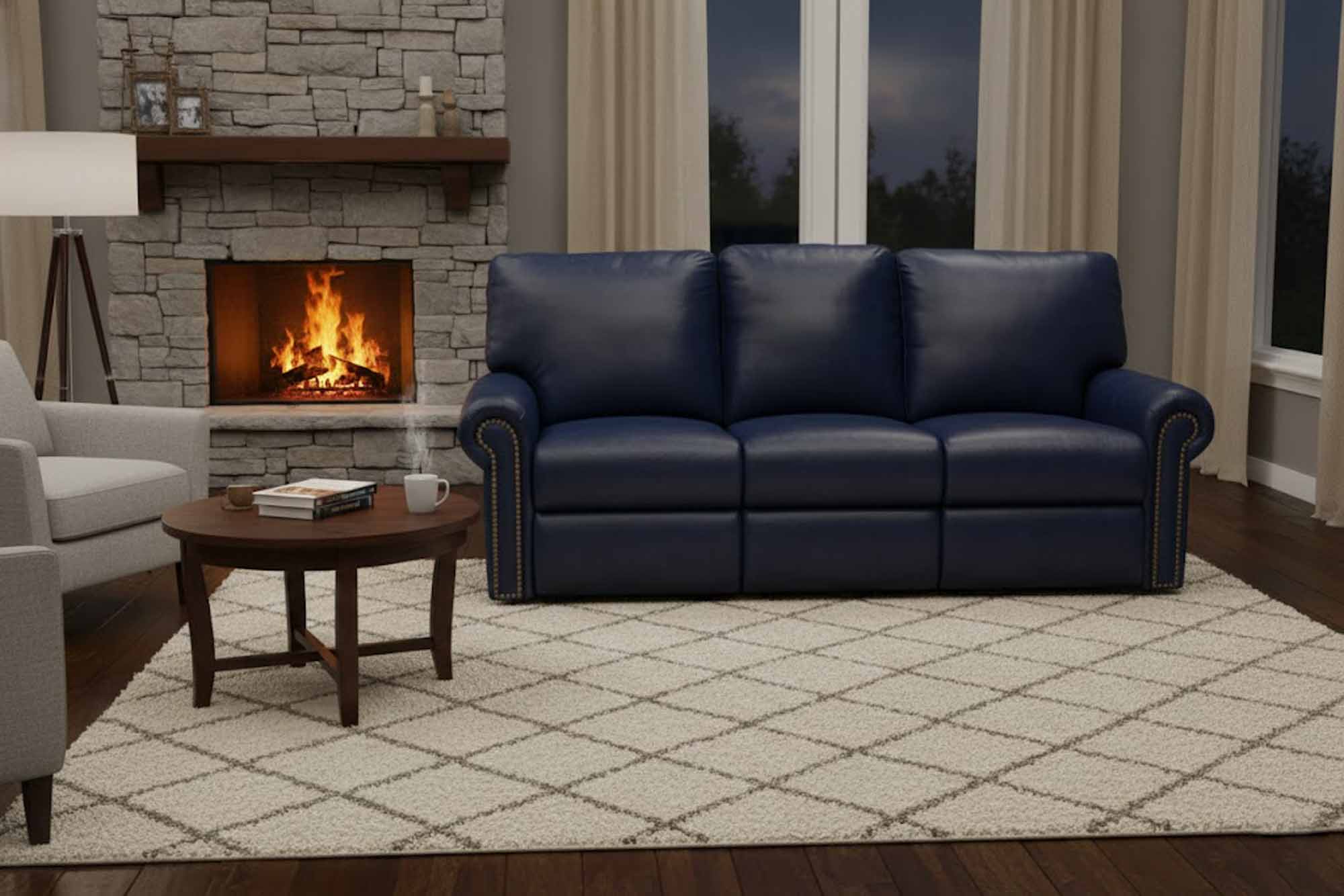 Fairmont Leather Reclining Sofa - Image 4