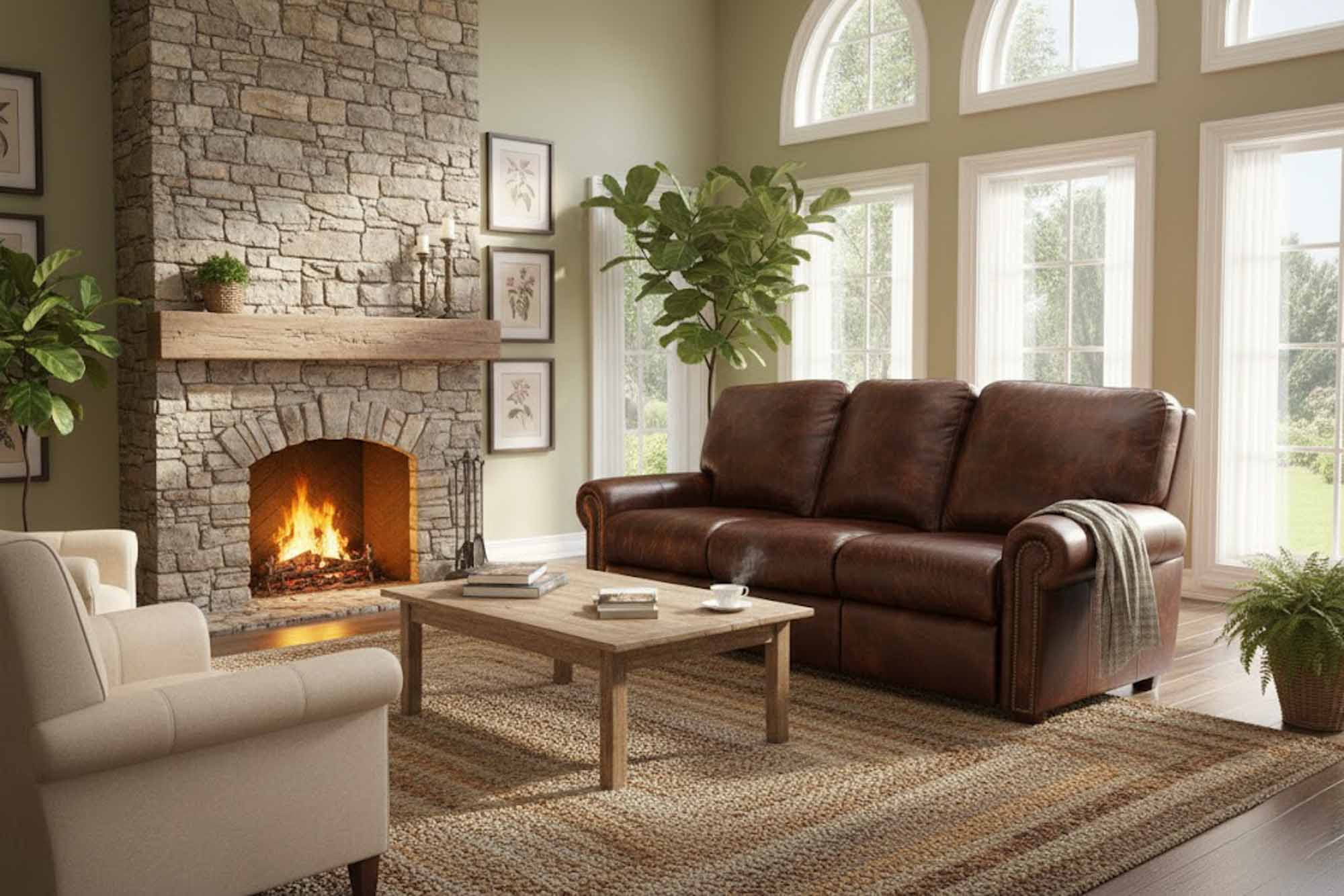 Fairmont Leather Reclining Sofa - Image 5