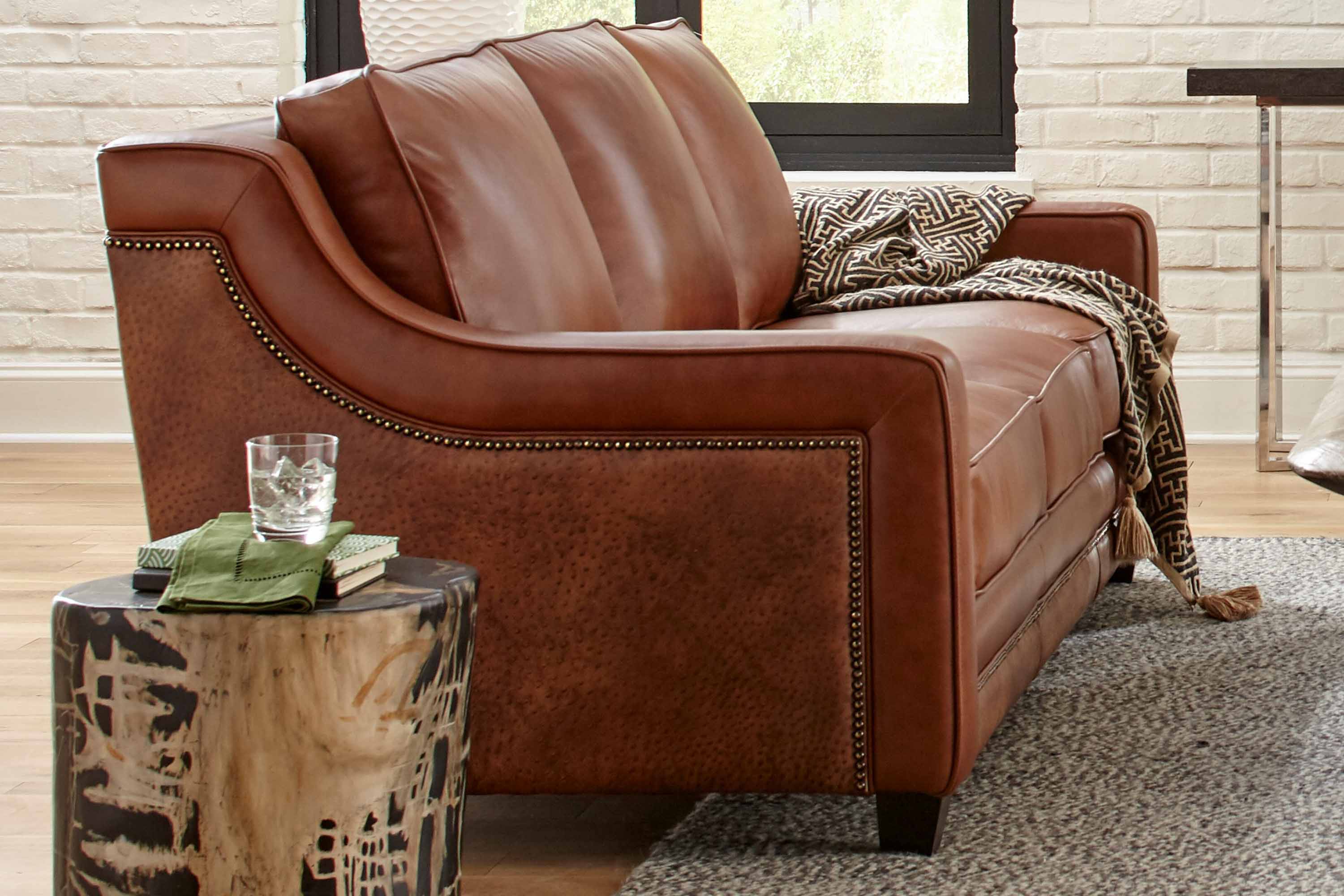 Fifth Avenue Leather Sofa - Image 6