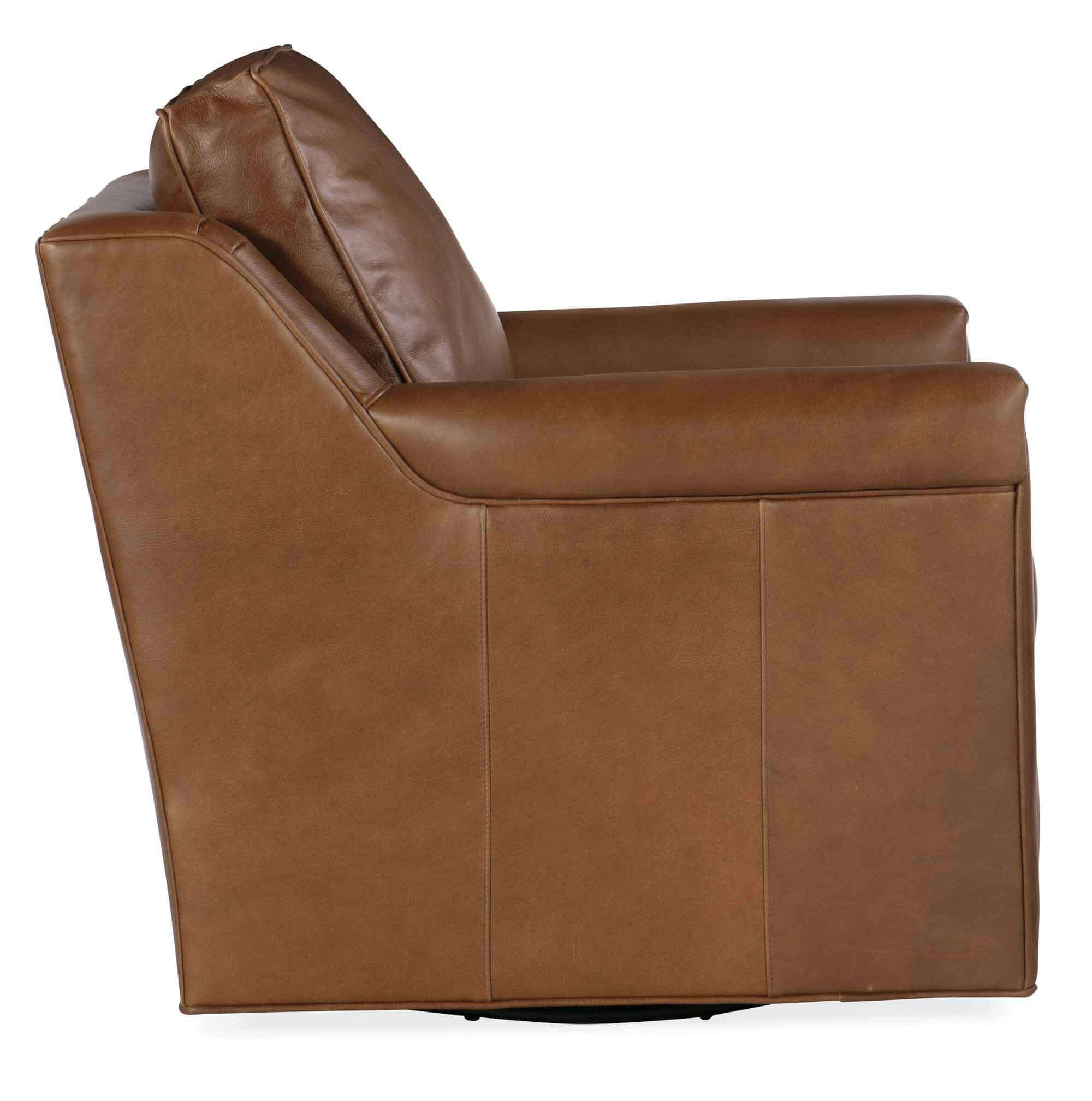 Finley Leather Swivel Chair - Image 2