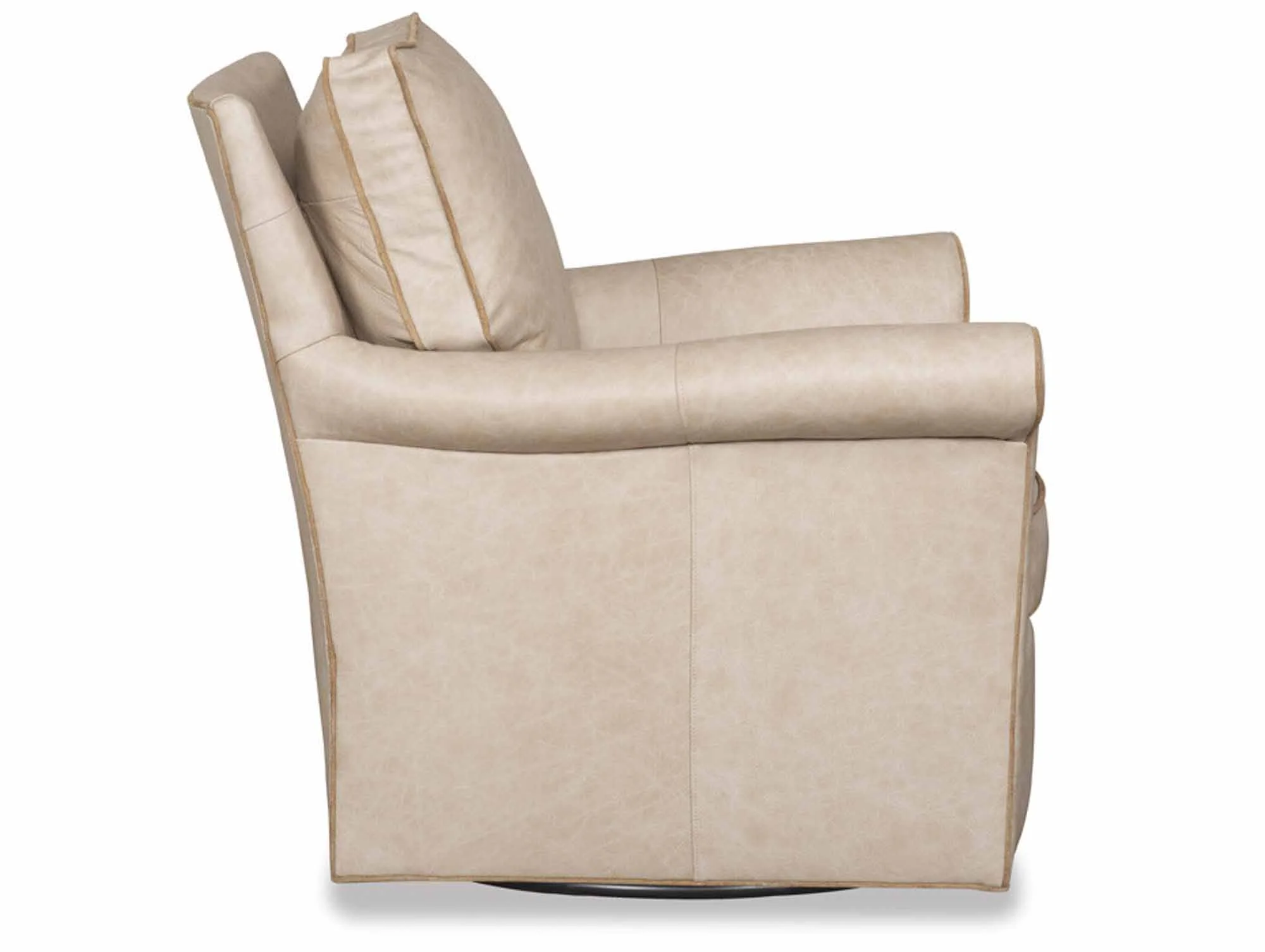 Fleming Leather Swivel Chair - Image 3