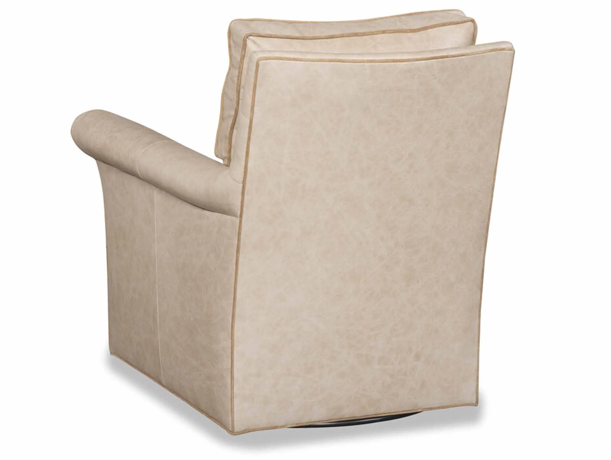 Fleming Leather Swivel Chair - Image 4