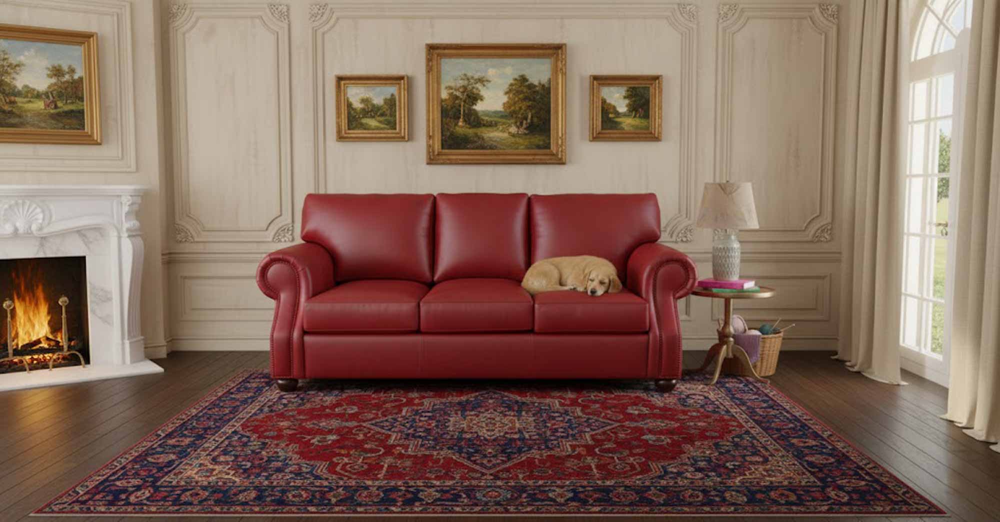 Foster Leather Sofa - Image 11
