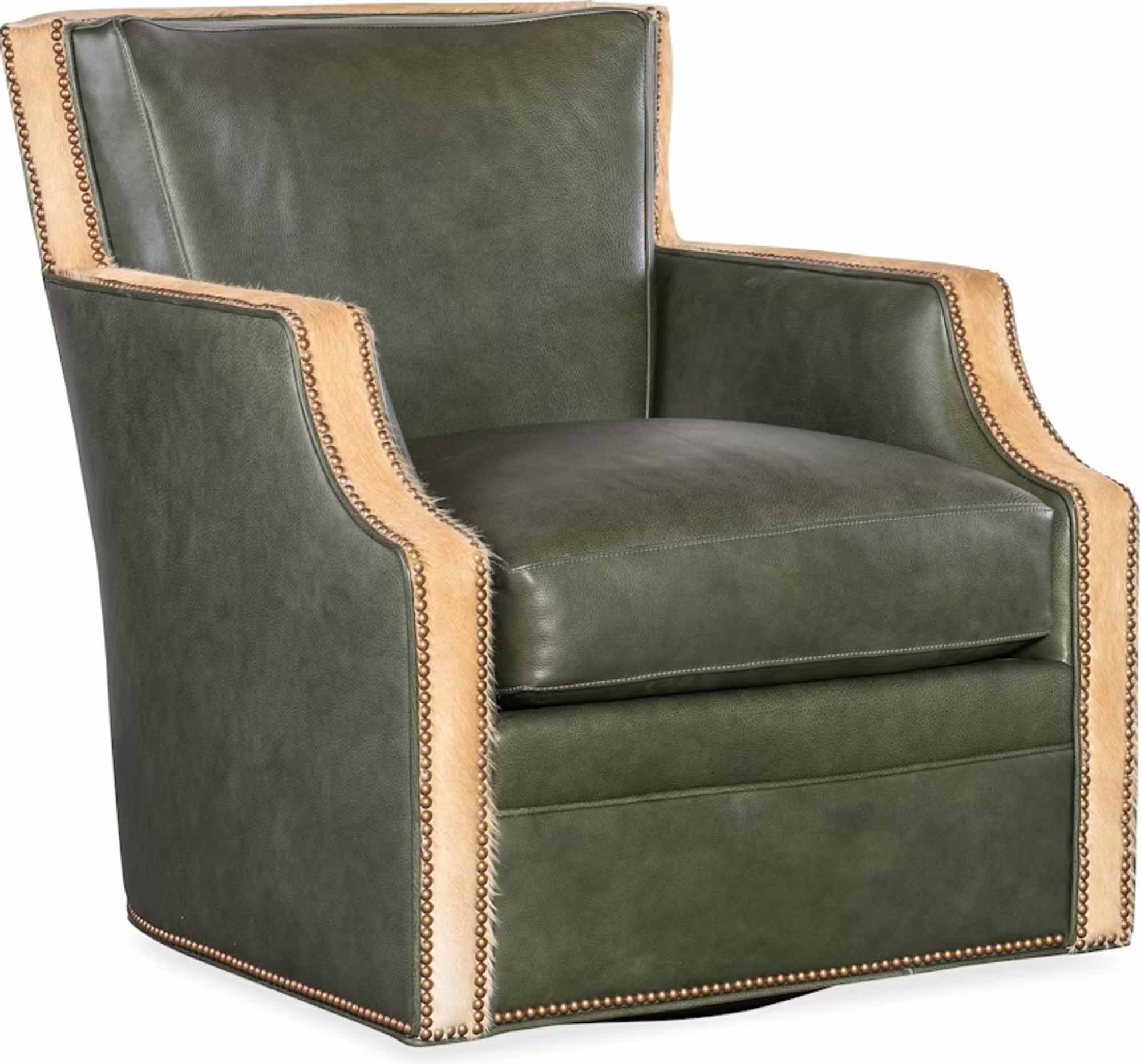 Fredricksen Leather Swivel Chair - Image 2
