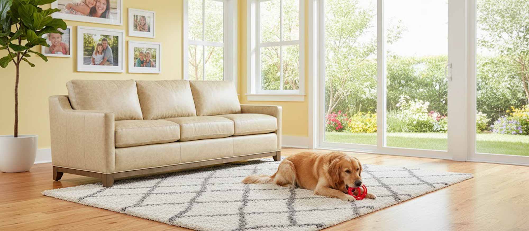 Gambill Leather Sofa - Image 3