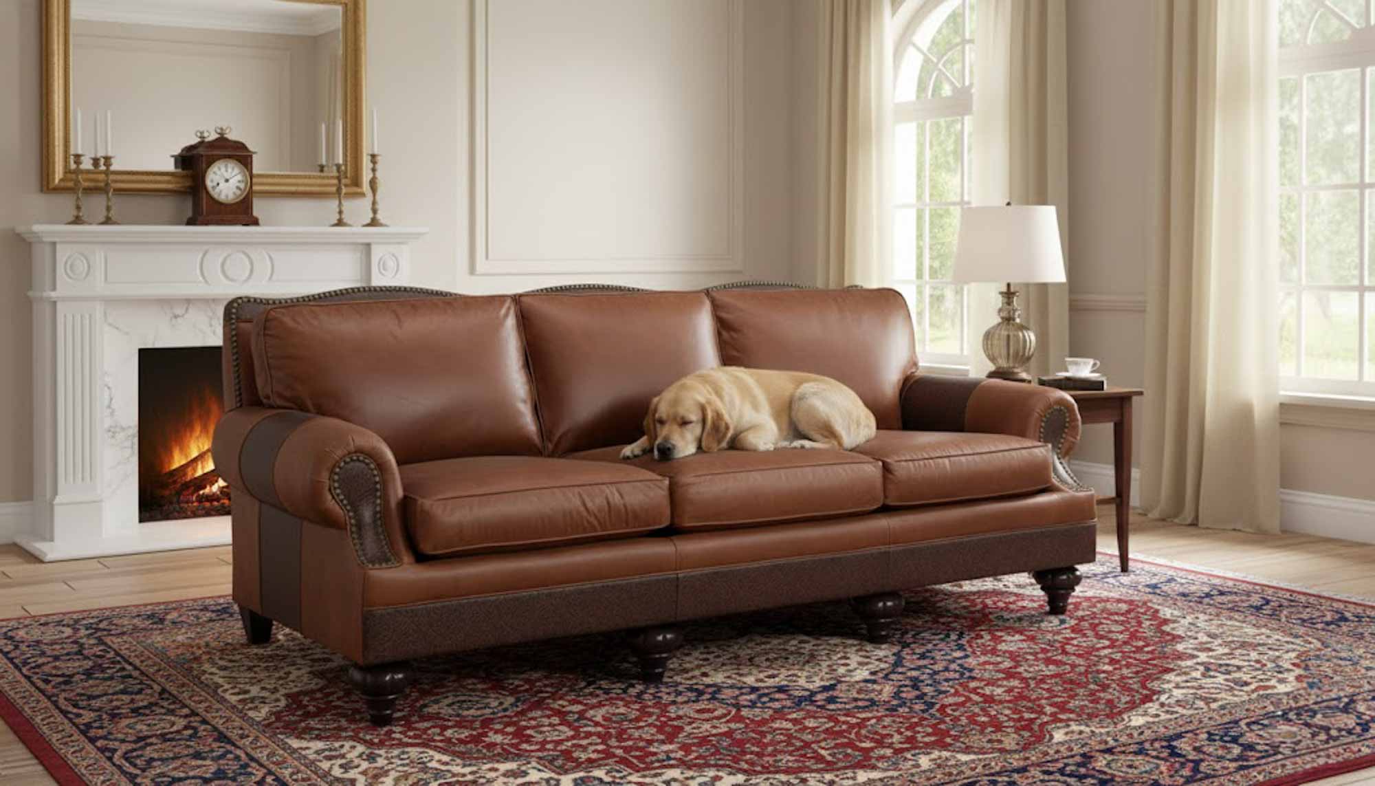 Garrison Leather Sofa - Image 5