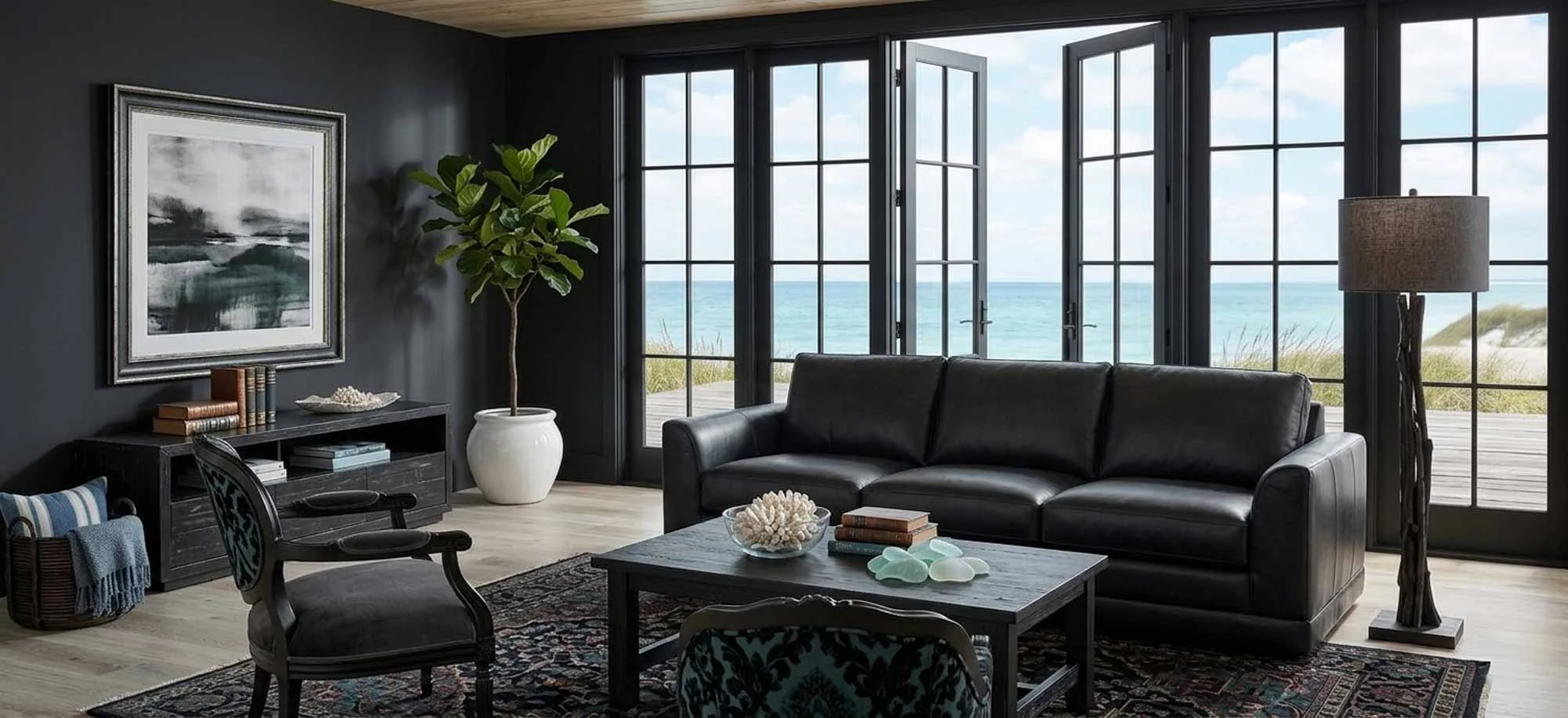 George Leather Sofa - Image 11