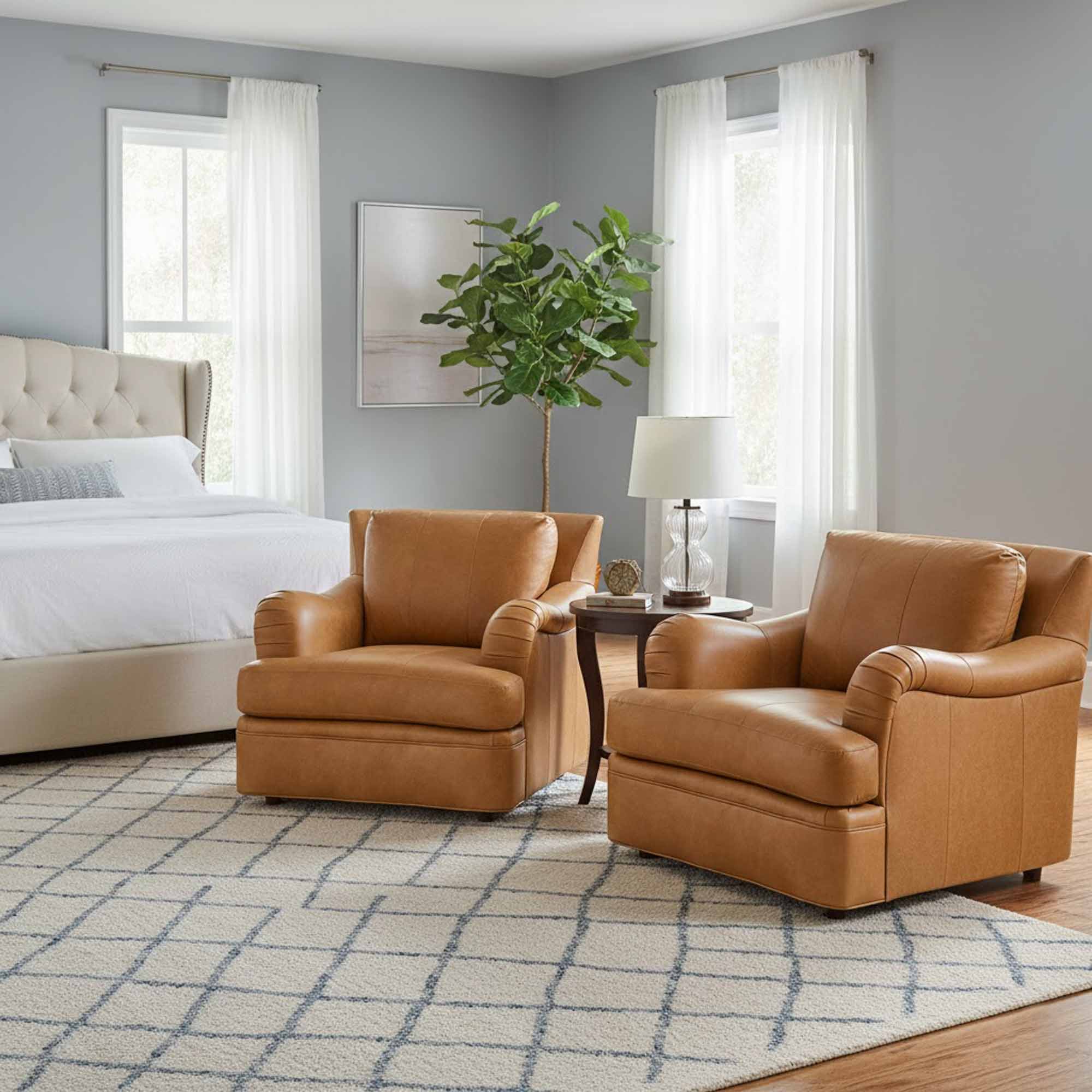 Georgie Leather Chair - Image 6