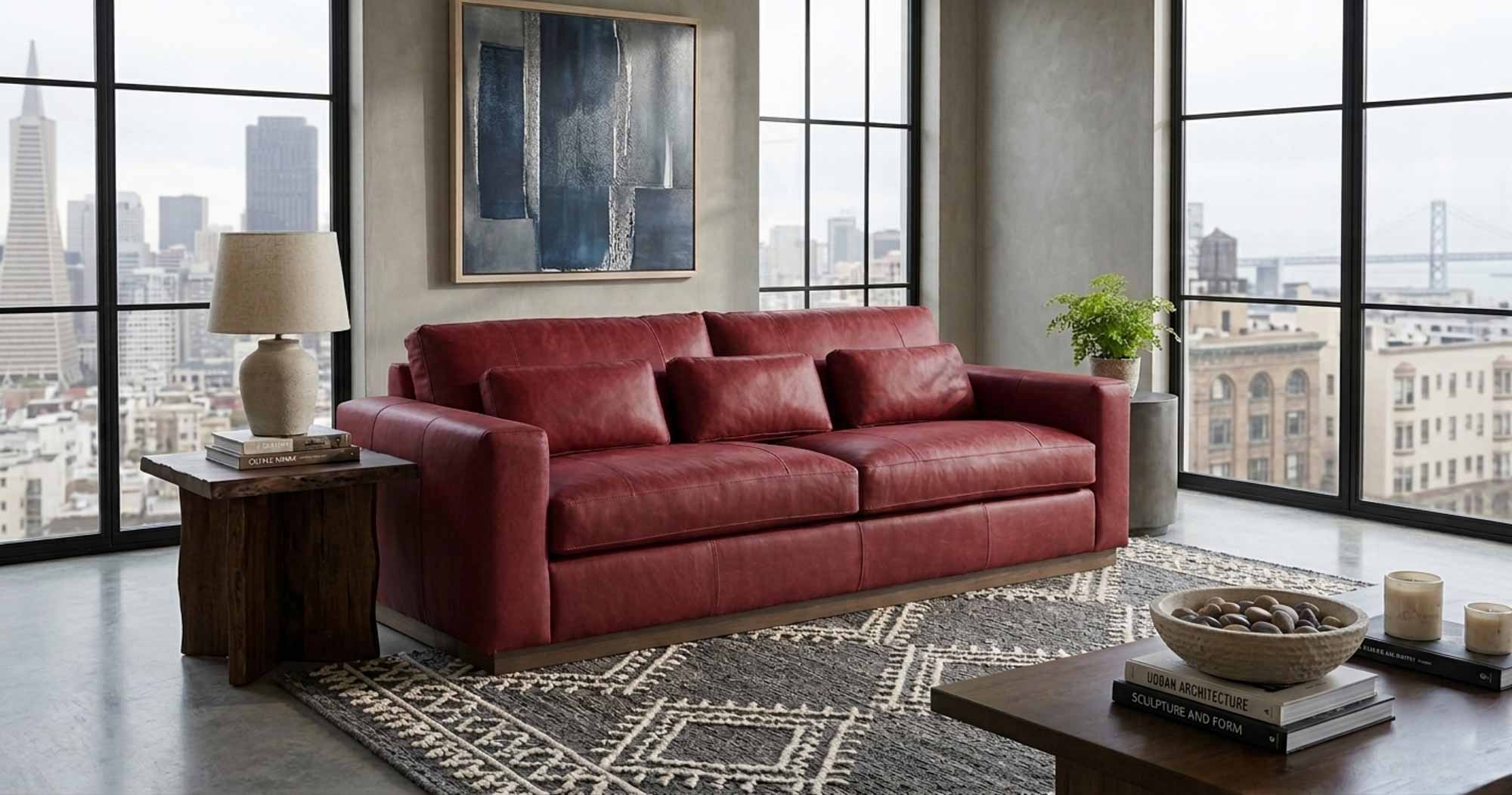 Grady Leather Sofa - Image 11