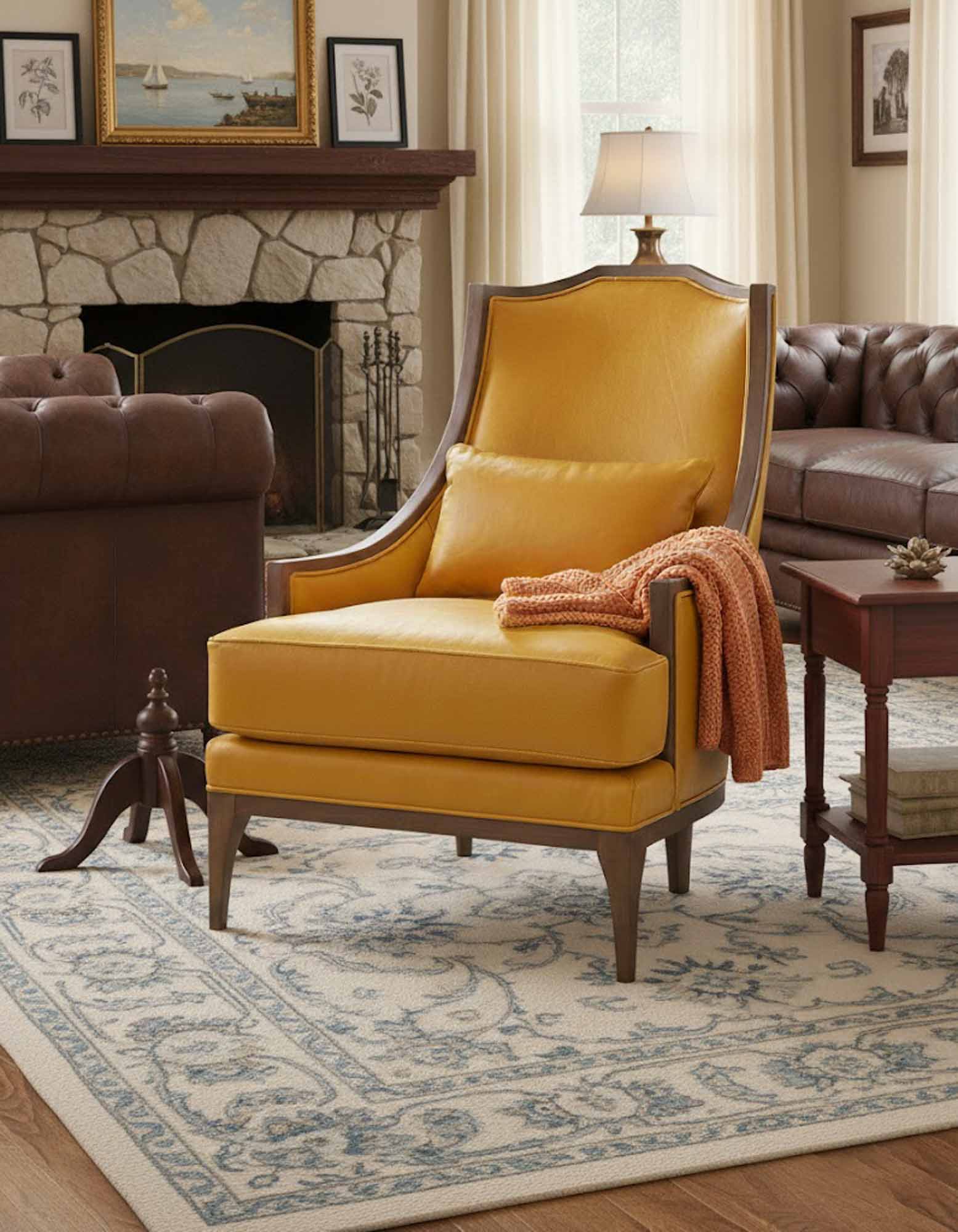 Grant Leather Chair - Image 4