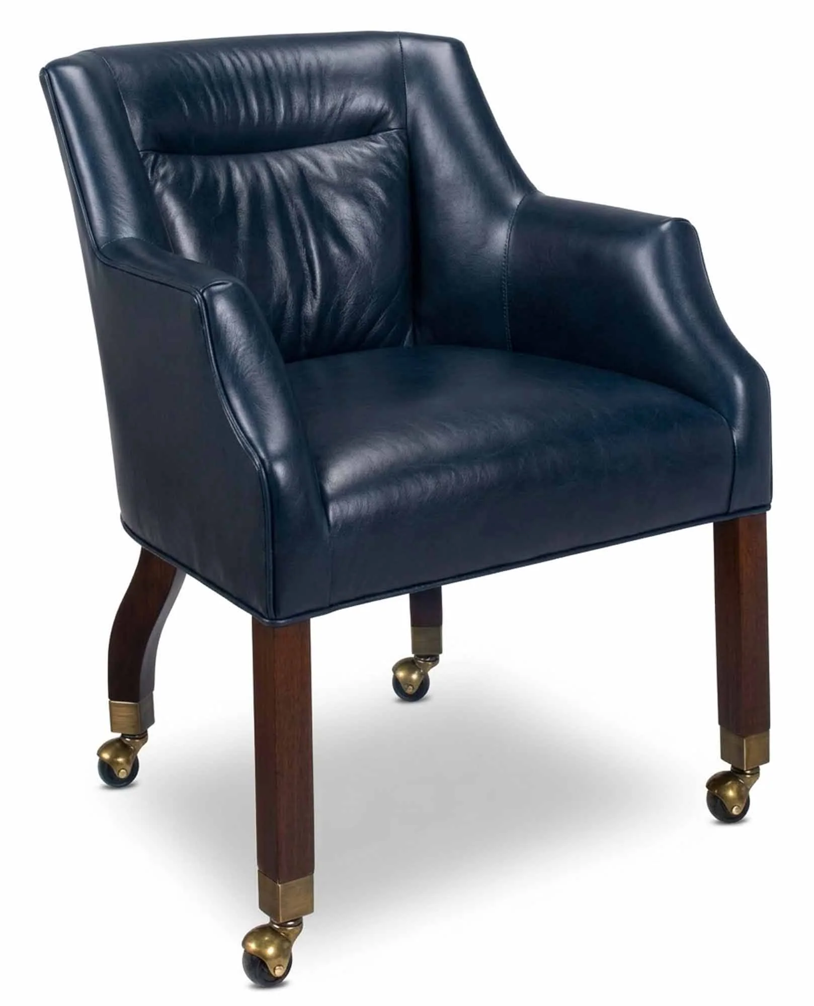 Grayce Leather Game Chair With Casters - Image 2
