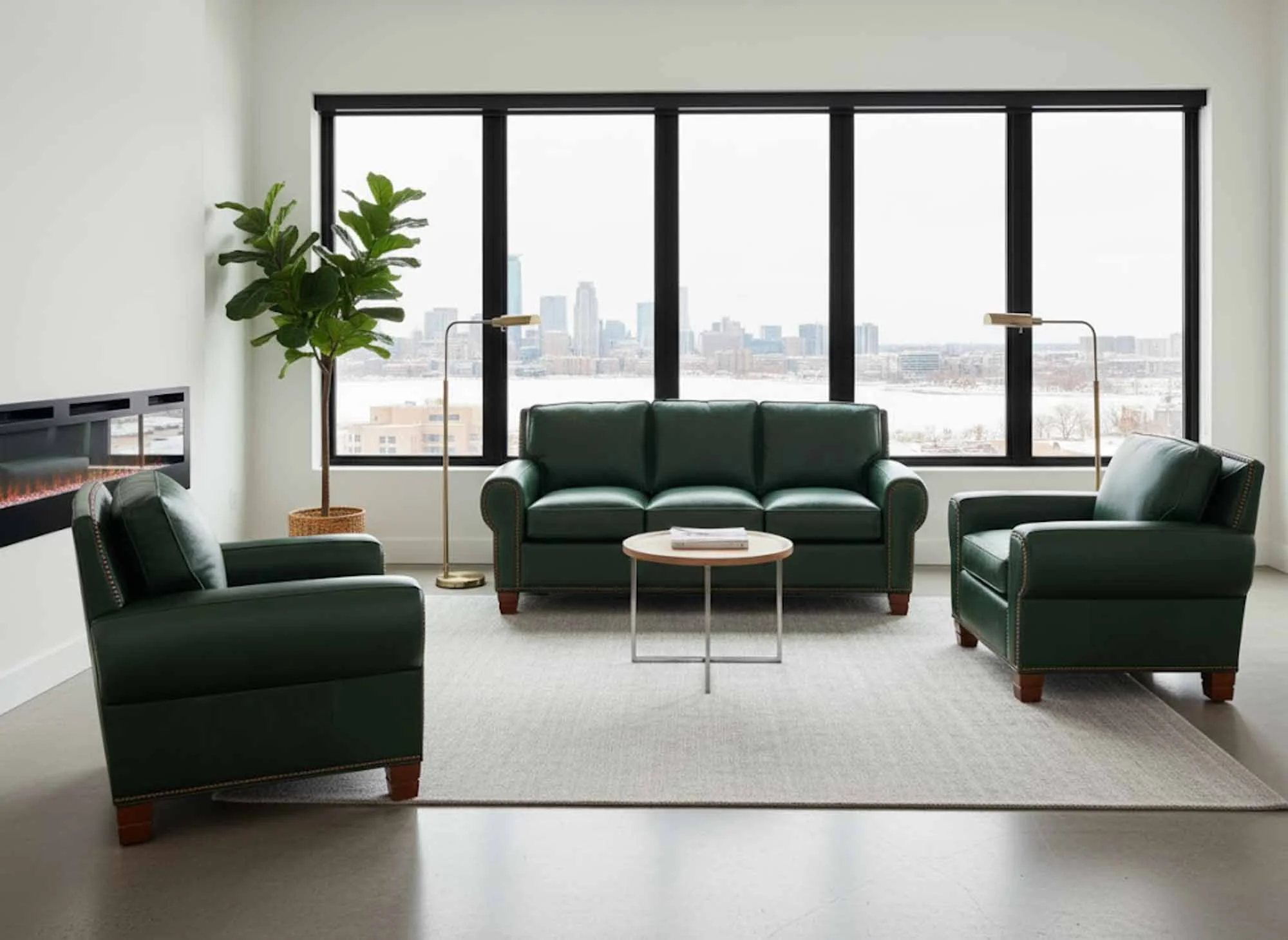 Grayson Leather Sofa - Image 3