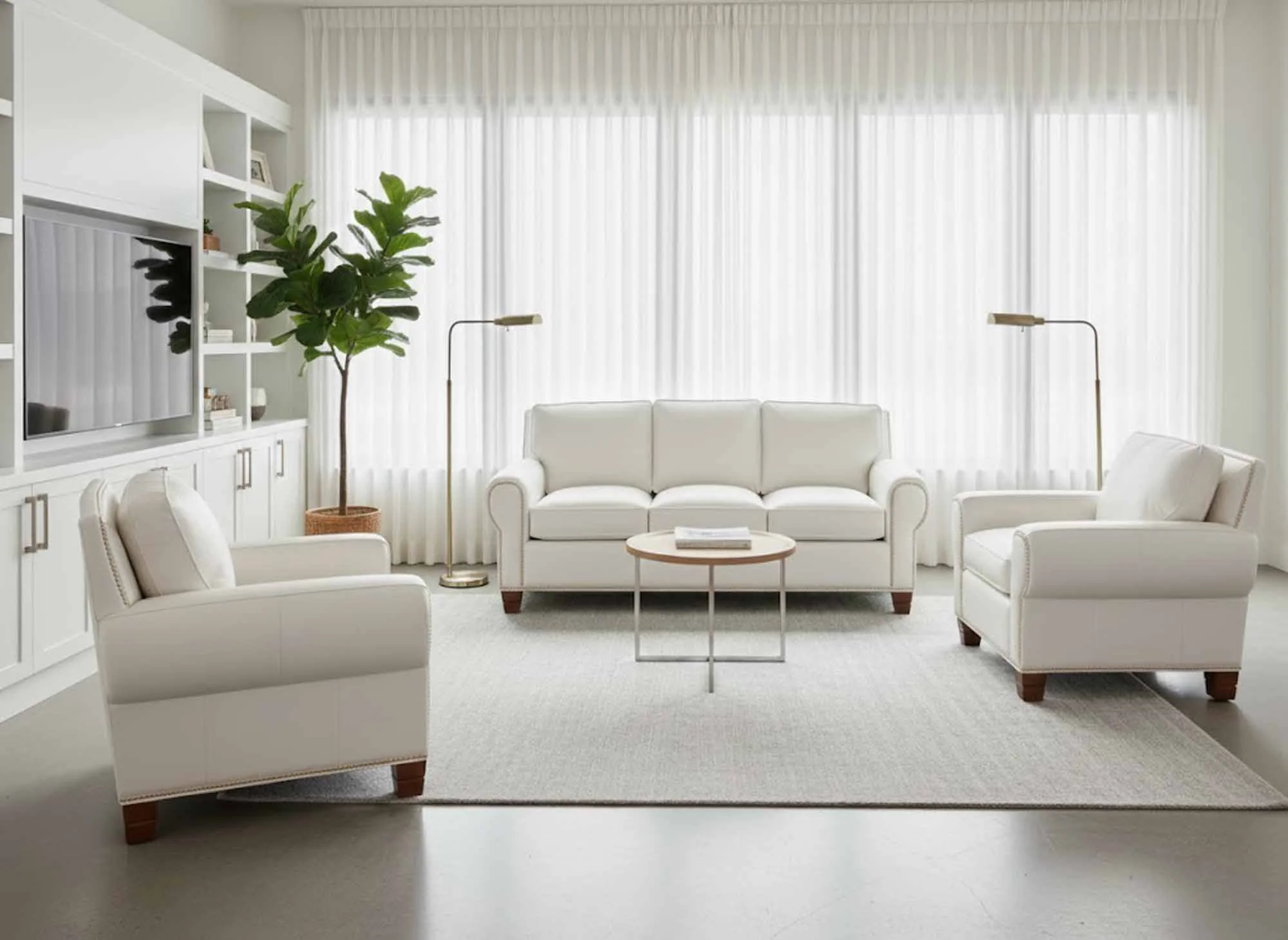 Grayson Leather Sofa - Image 4