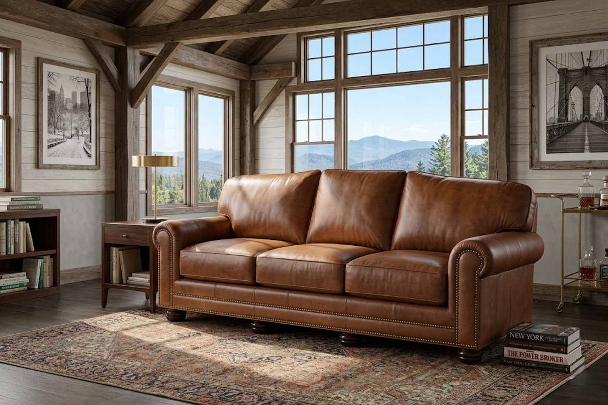 Hadlock Leather Sofa - Image 7