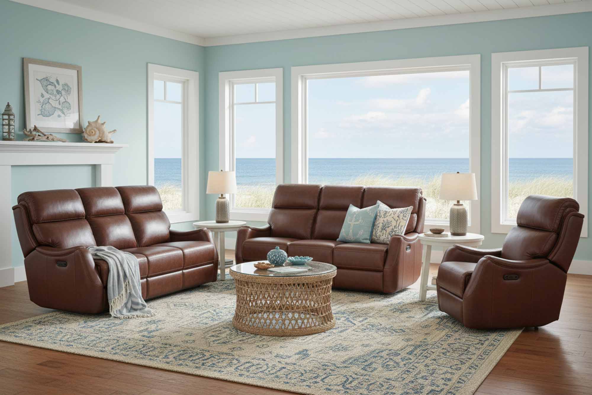 Harlan Zero Gravity Leather Power Reclining Loveseat With Articulating Headrest - Image 8