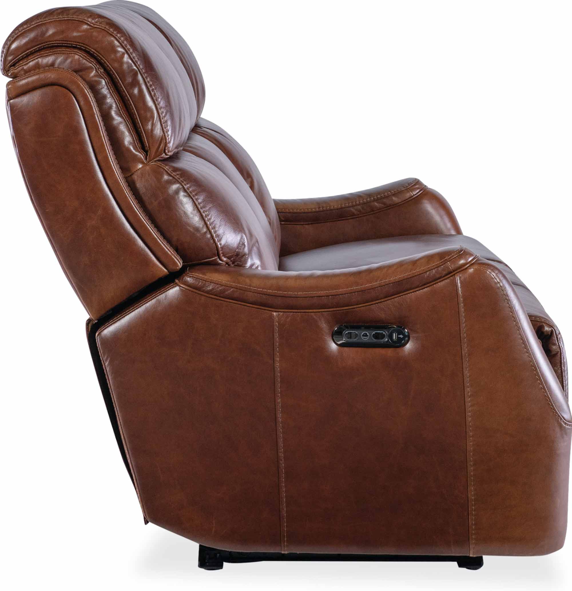 Harlan Zero Gravity Leather Power Reclining Sofa With Articulating Headrest - Image 3