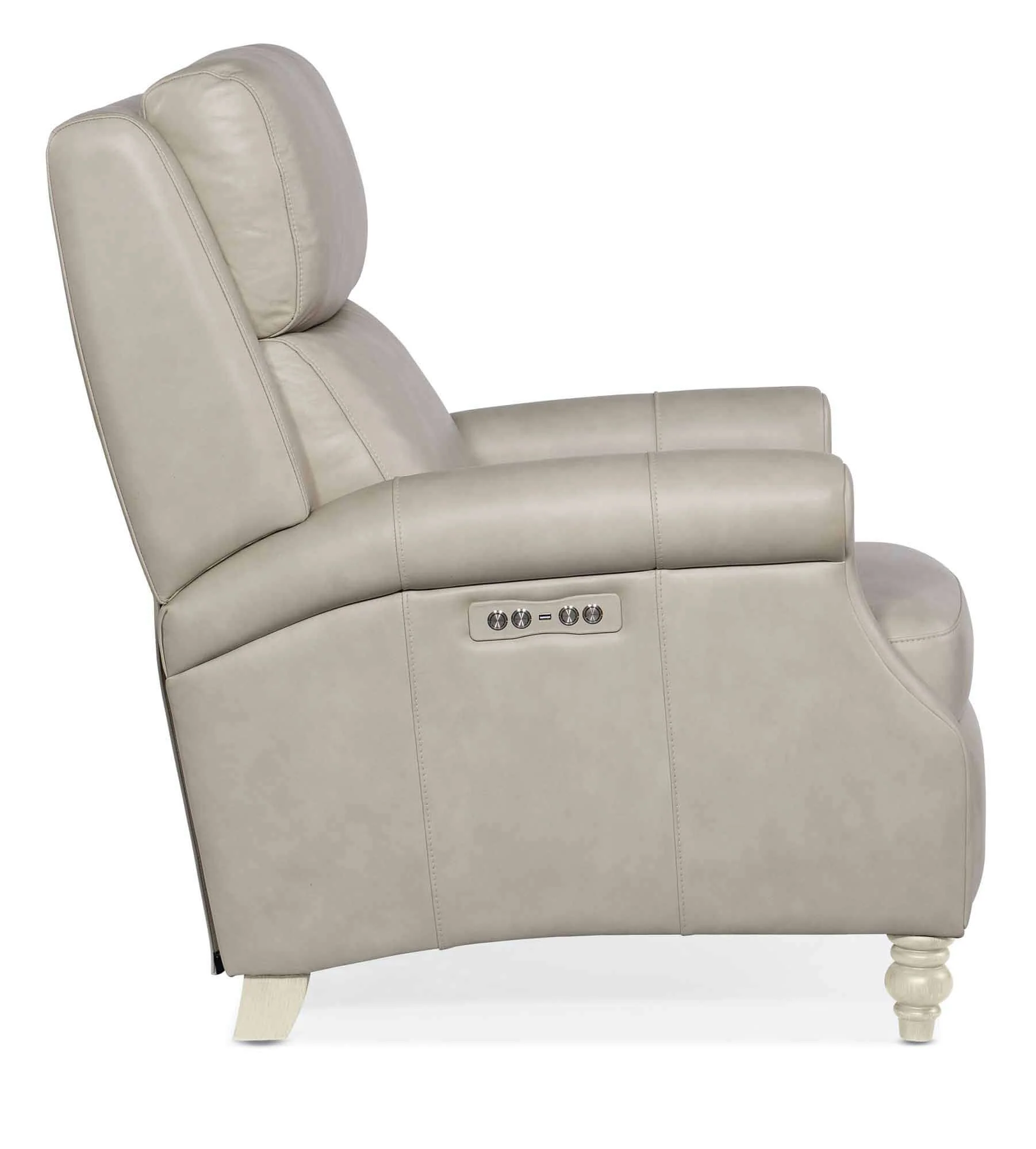 Harley Leather Power Recliner With Articulating Headrest - Image 3
