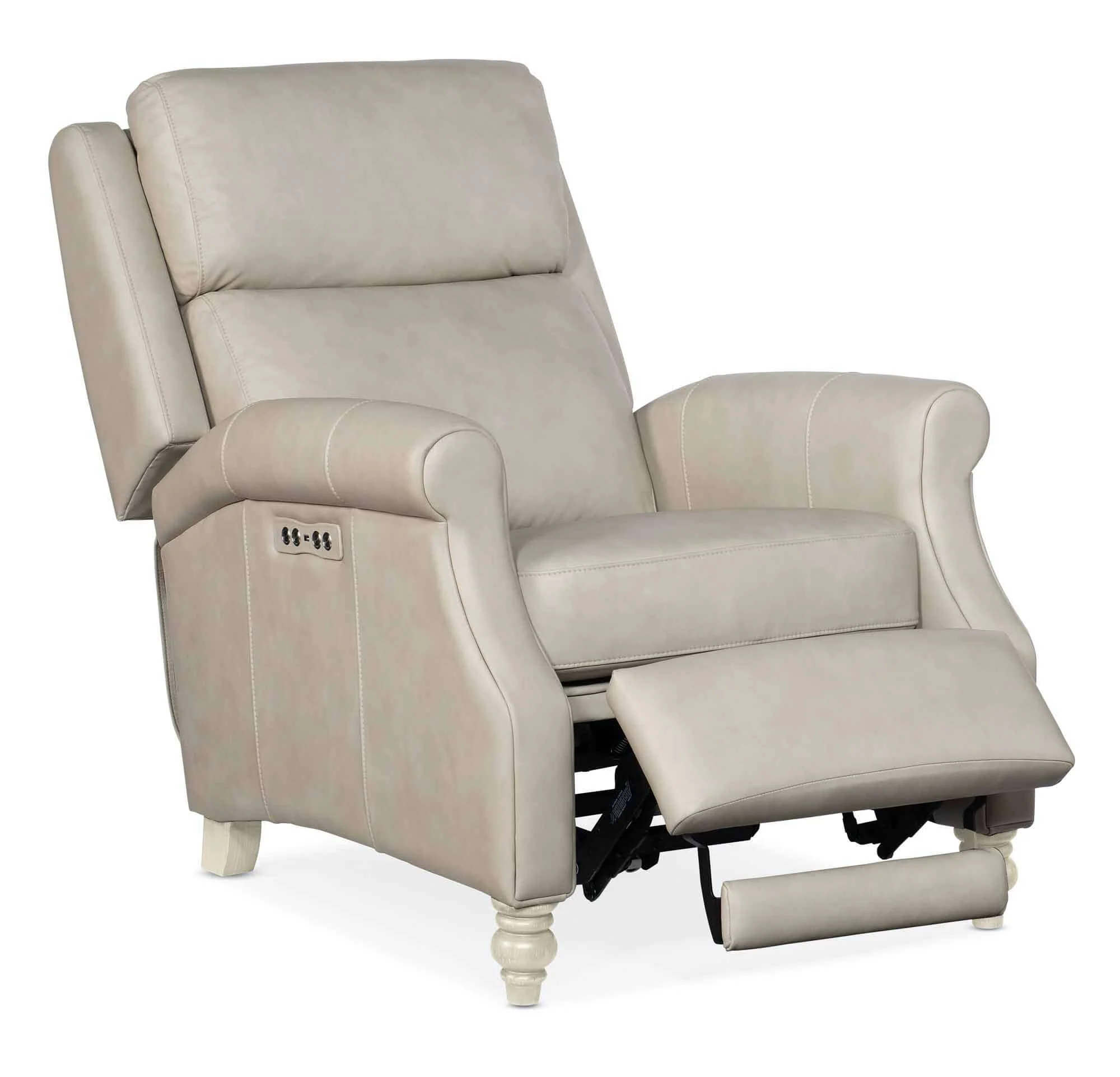 Harley Leather Power Recliner With Articulating Headrest - Image 5