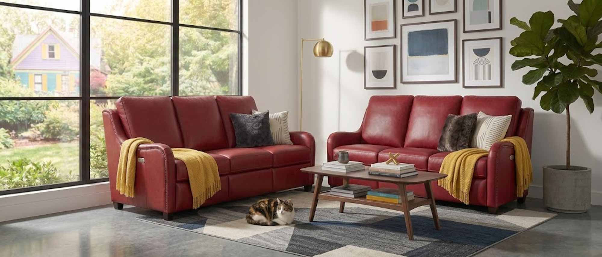 Harlowe Leather Power Reclining Sofa With Articulating Headrest - Image 3