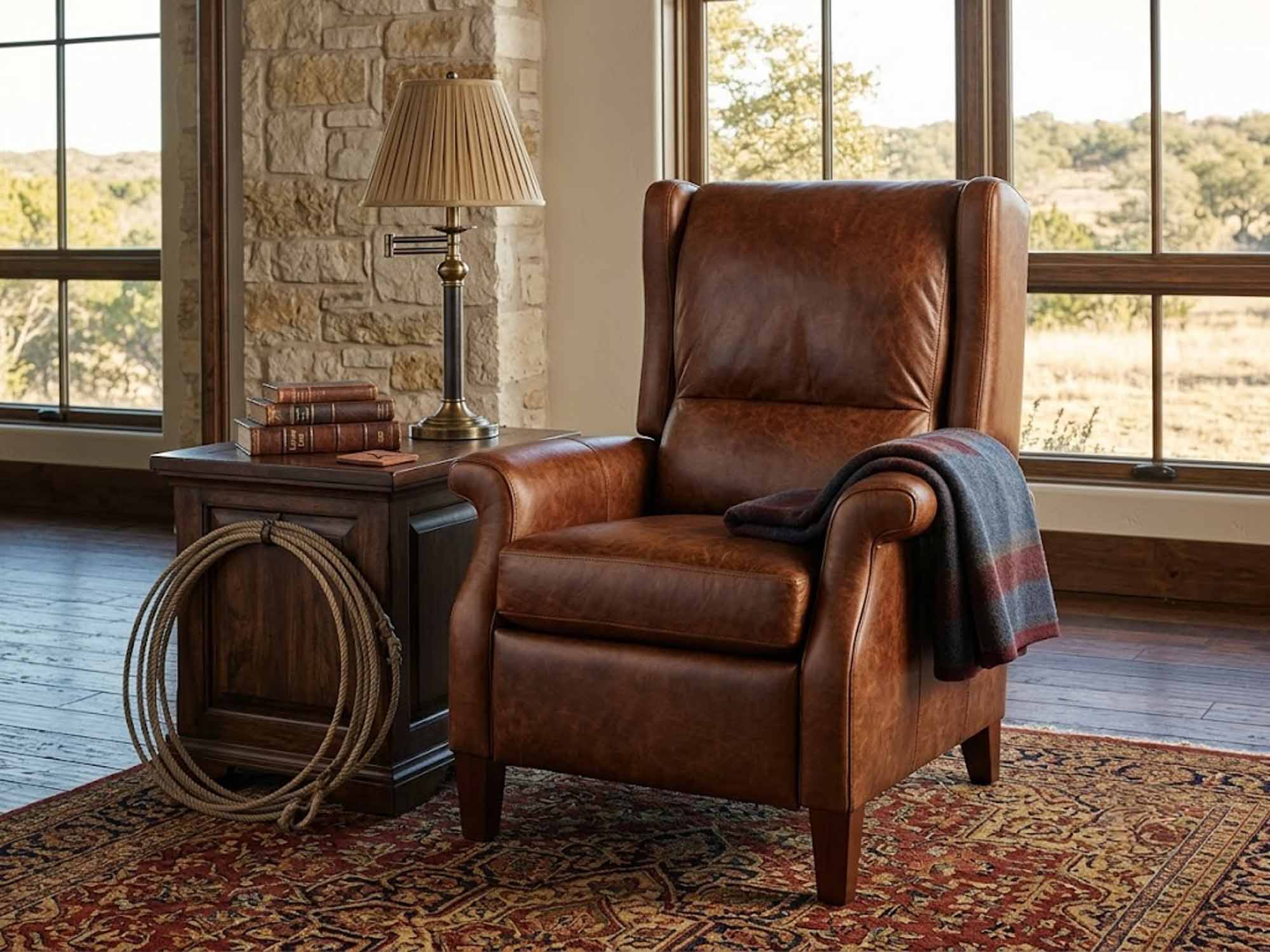 Harriet Leather Recliner - Image 2