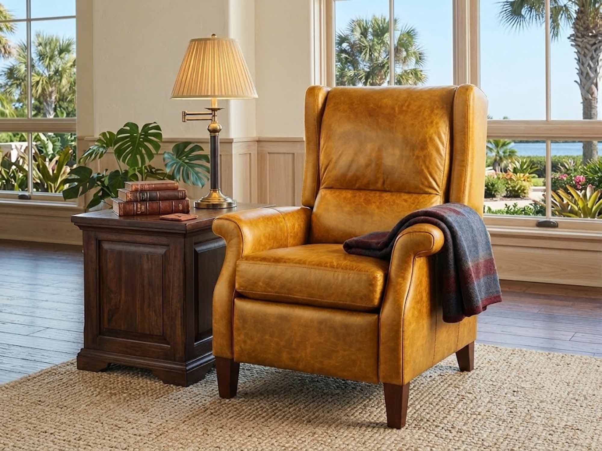 Harriet Leather Recliner - Image 3