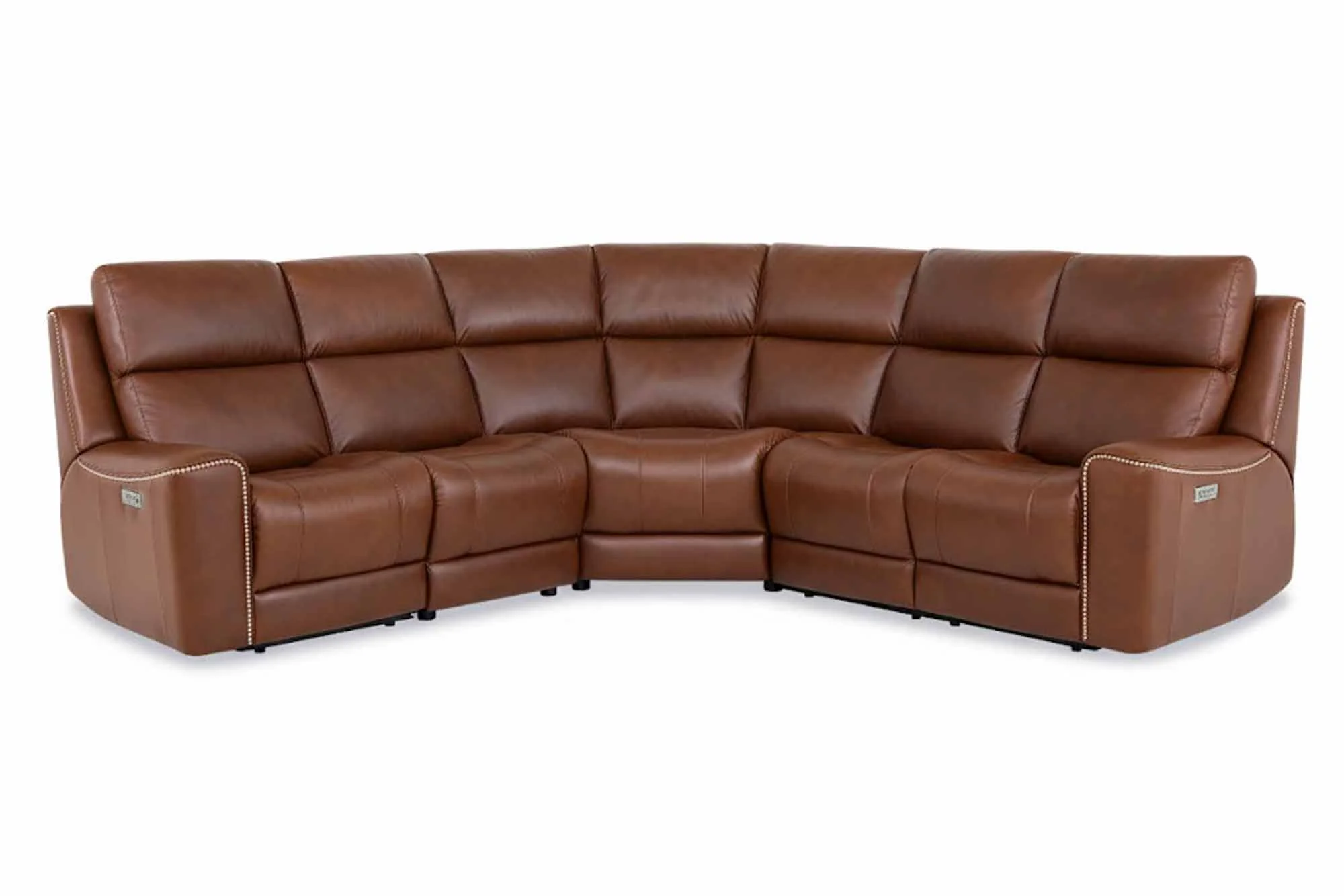 Hastings Leather Power Reclining Sectional With Articulating Headrest - Image 6