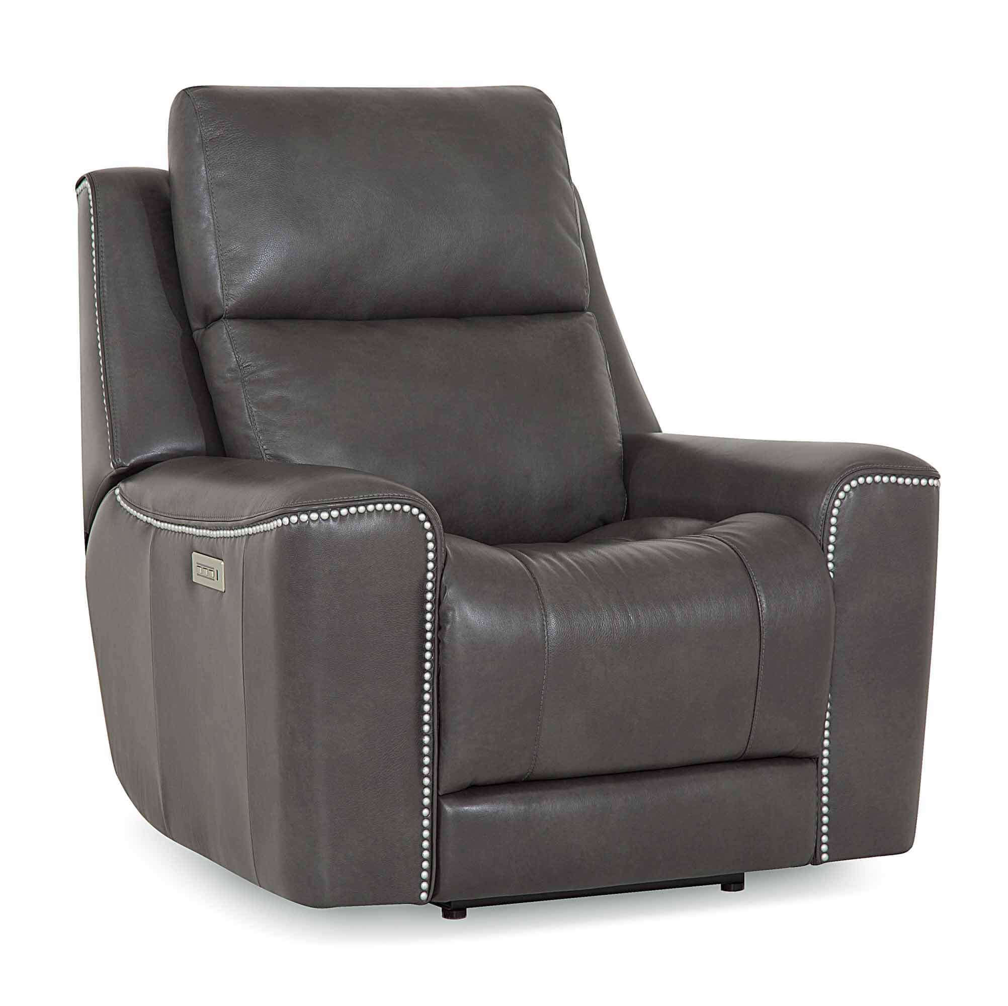 Hastings Leather Wallhugger Power Recliner With Articulating Headrest