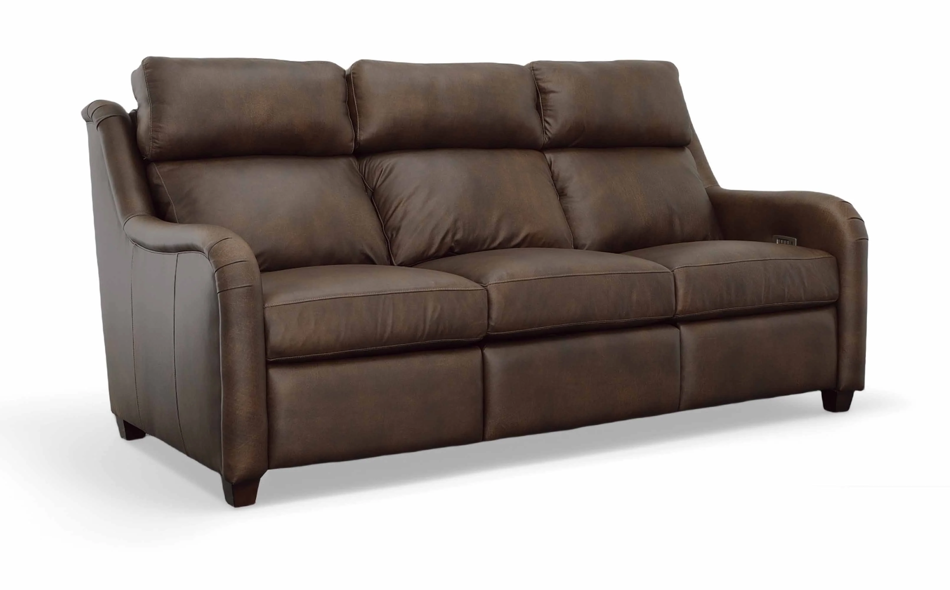 Hattie Leather Power Reclining Loveseat With Articulating Headrest