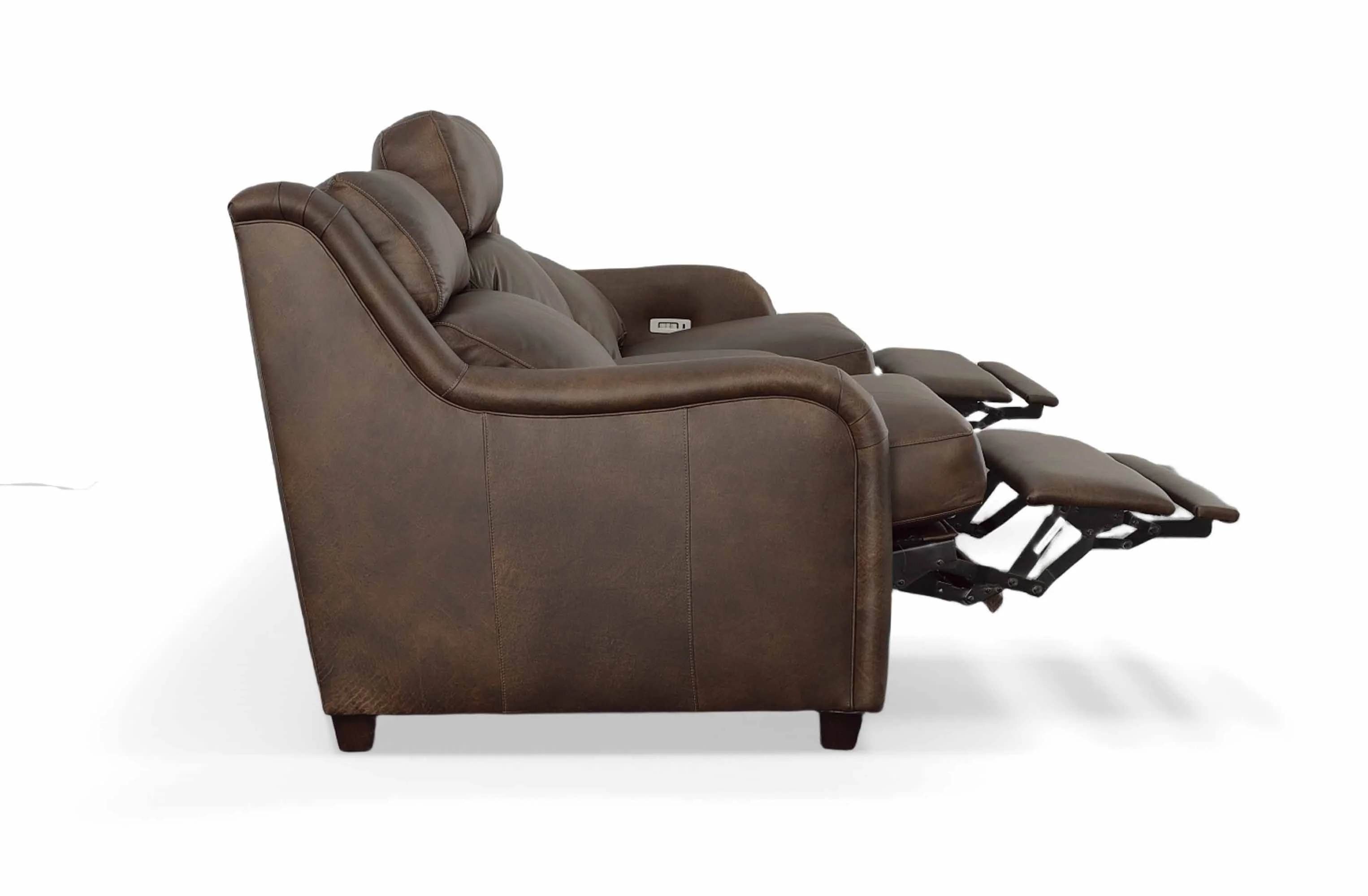 Hattie Leather Power Reclining Loveseat With Articulating Headrest - Image 3