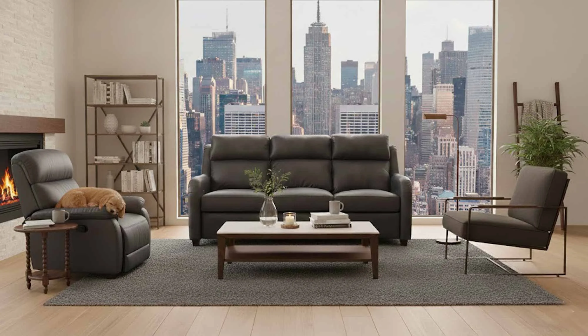 Hattie Leather Power Reclining Loveseat With Articulating Headrest - Image 6