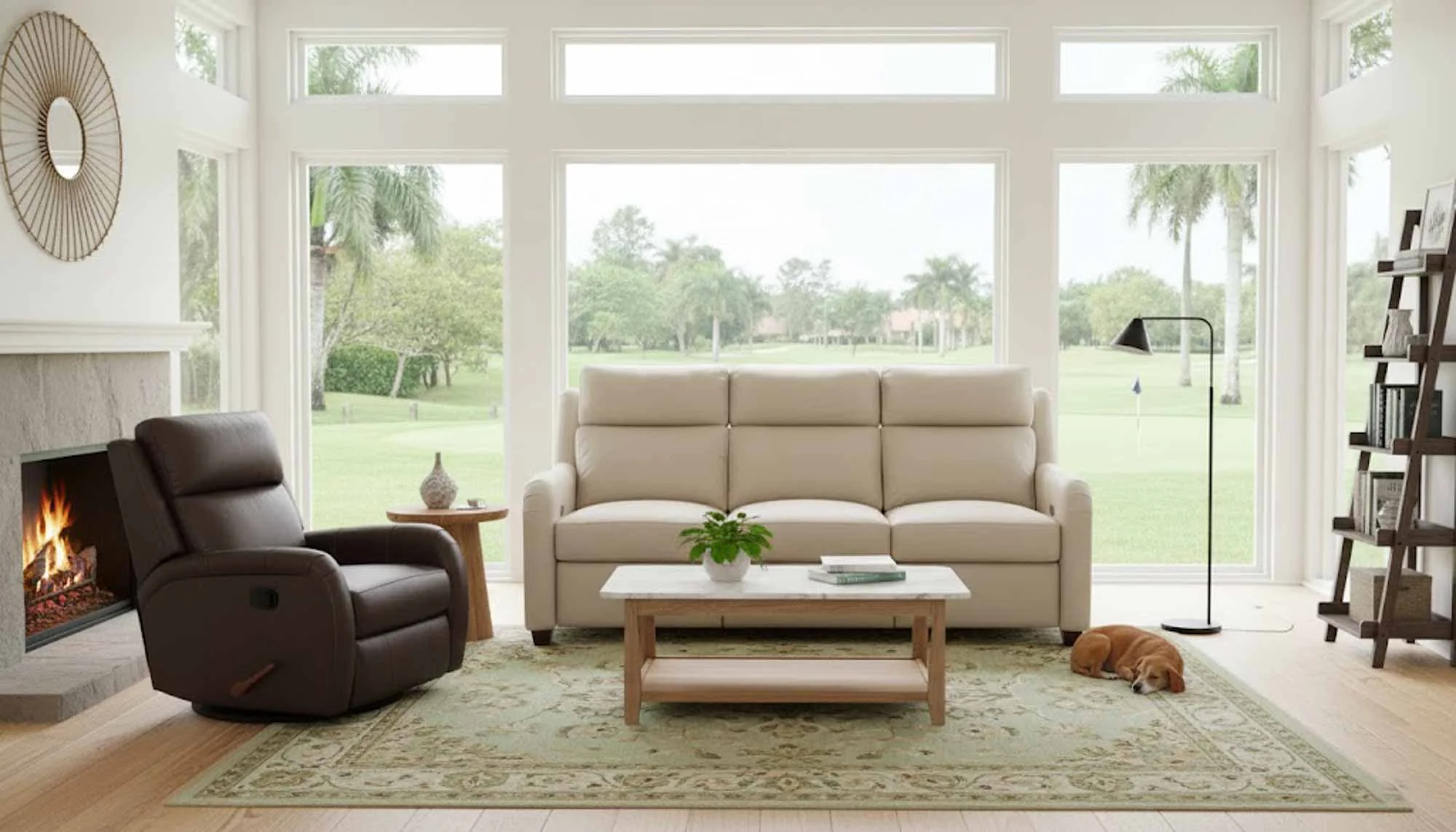 Hattie Leather Power Reclining Loveseat With Articulating Headrest - Image 7