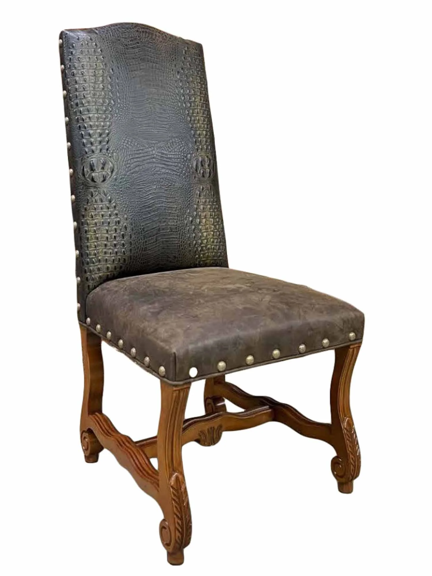 Hauck Leather Armless Dining Chair