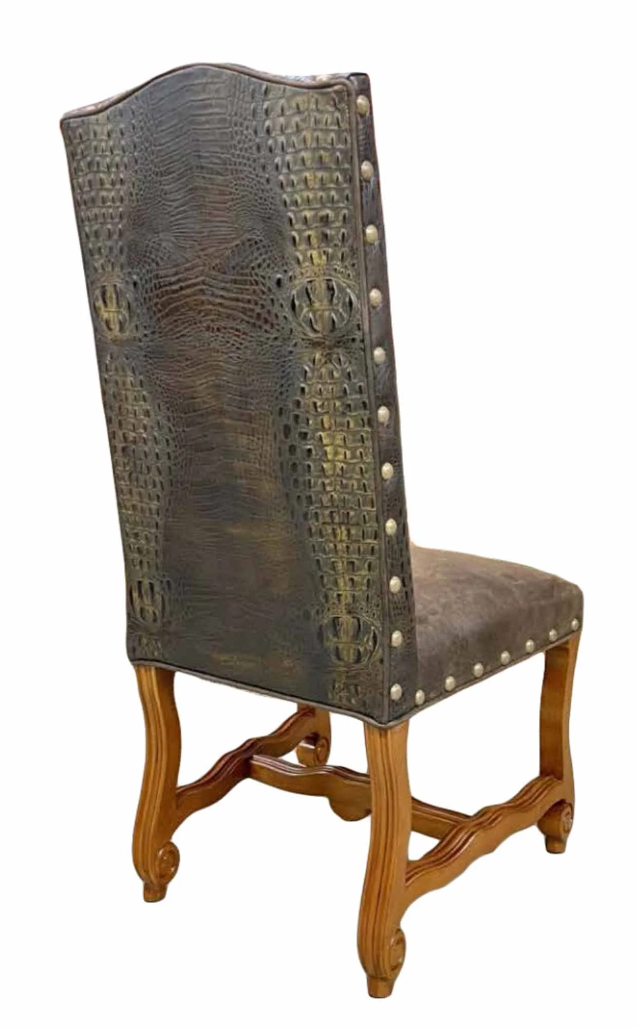 Hauck Leather Armless Dining Chair - Image 2