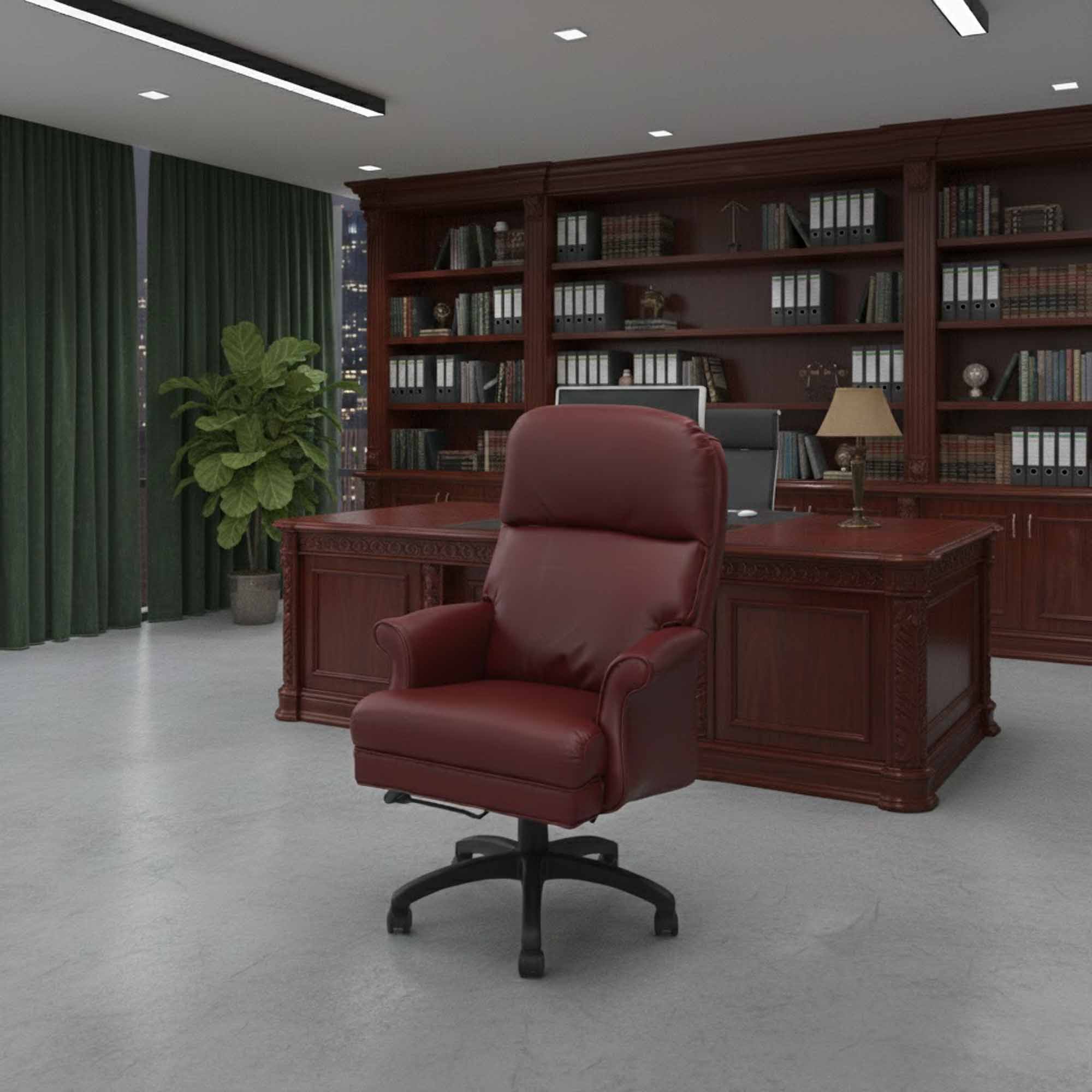 Heirloom Leather Swivel Tilt Chair - Image 3