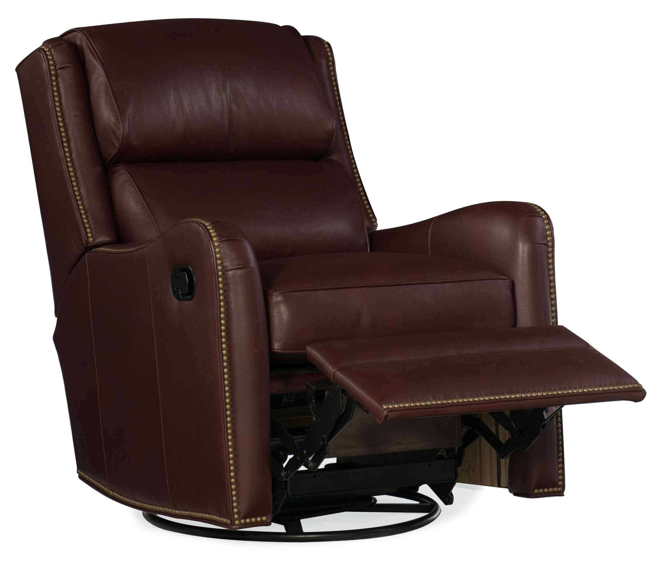 Henley Leather Swivel Glider Recliner - Image 4