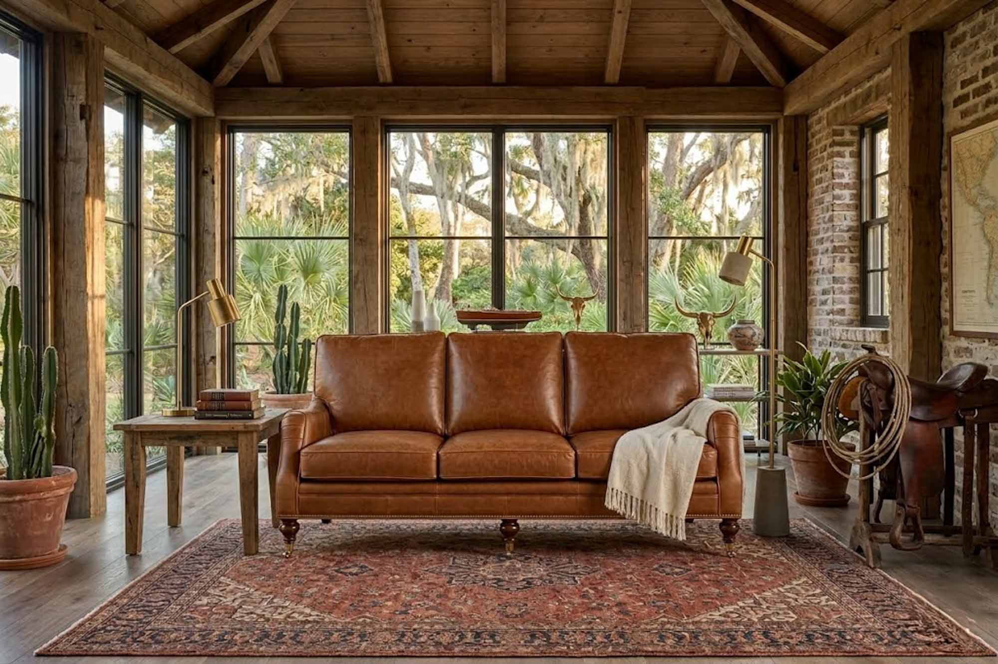 High Point Leather Sofa - Image 9