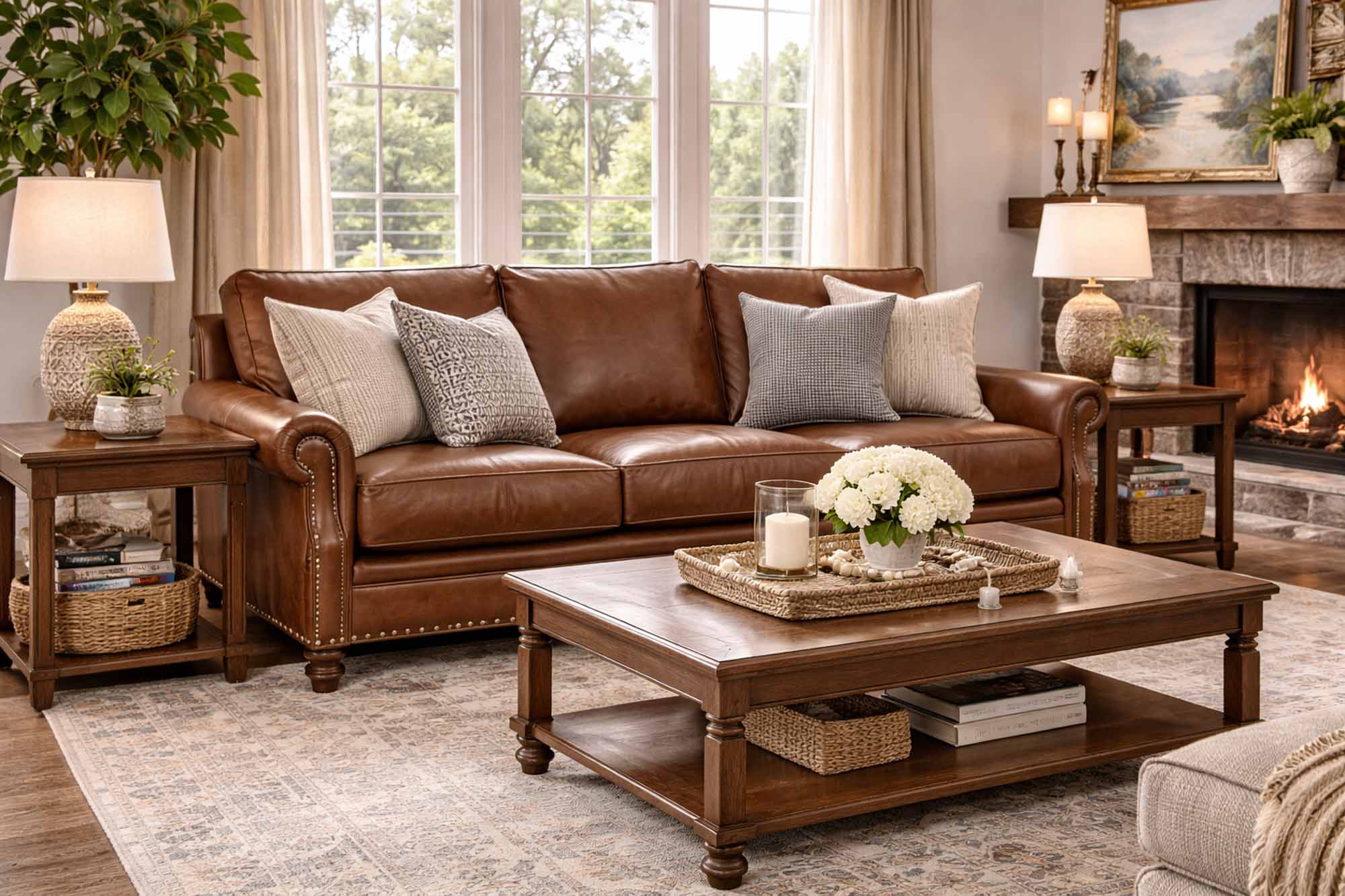 Hoff Leather Sofa - Image 5