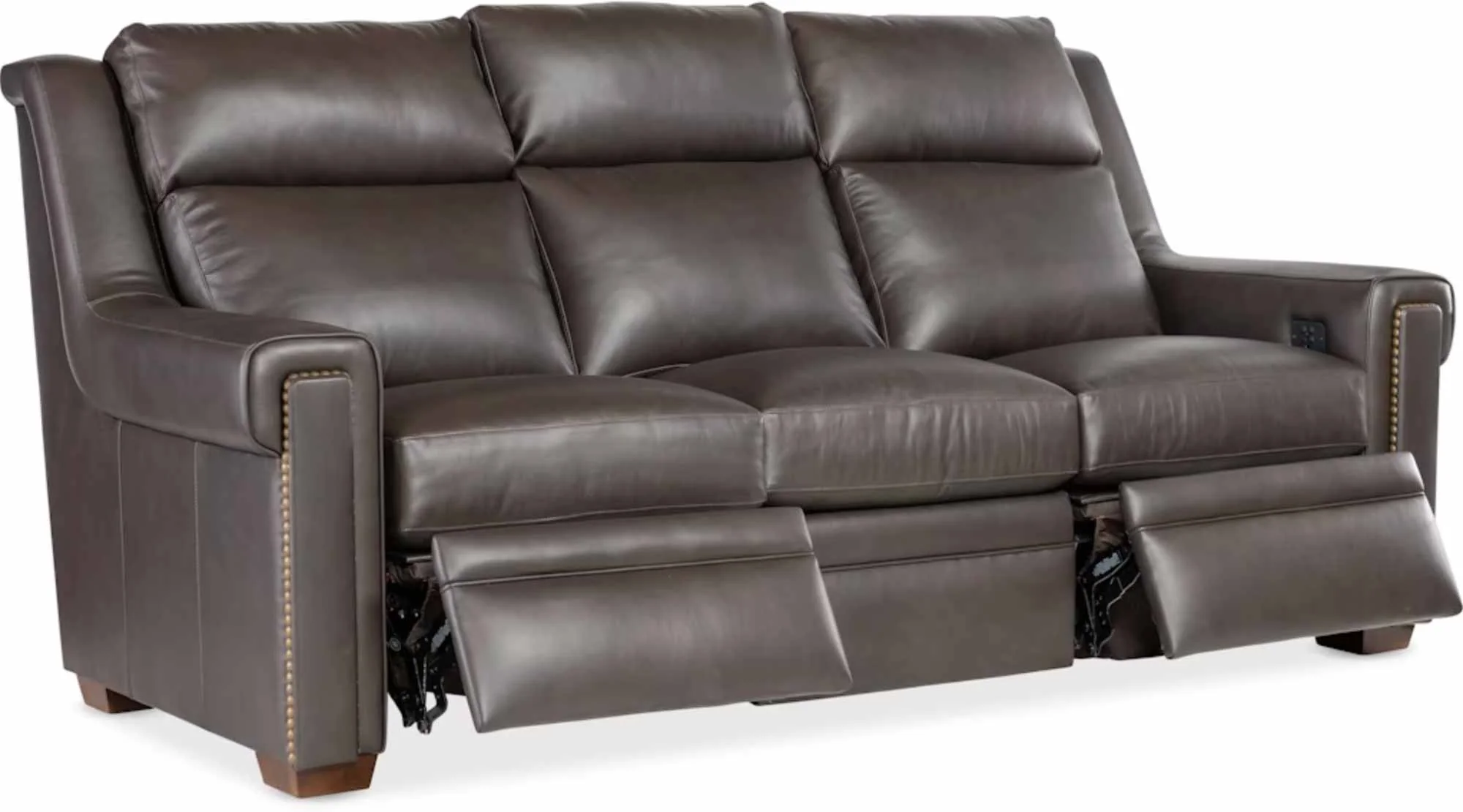Huntsman Leather Power Reclining Sofa With Articulating Headrest - Image 11