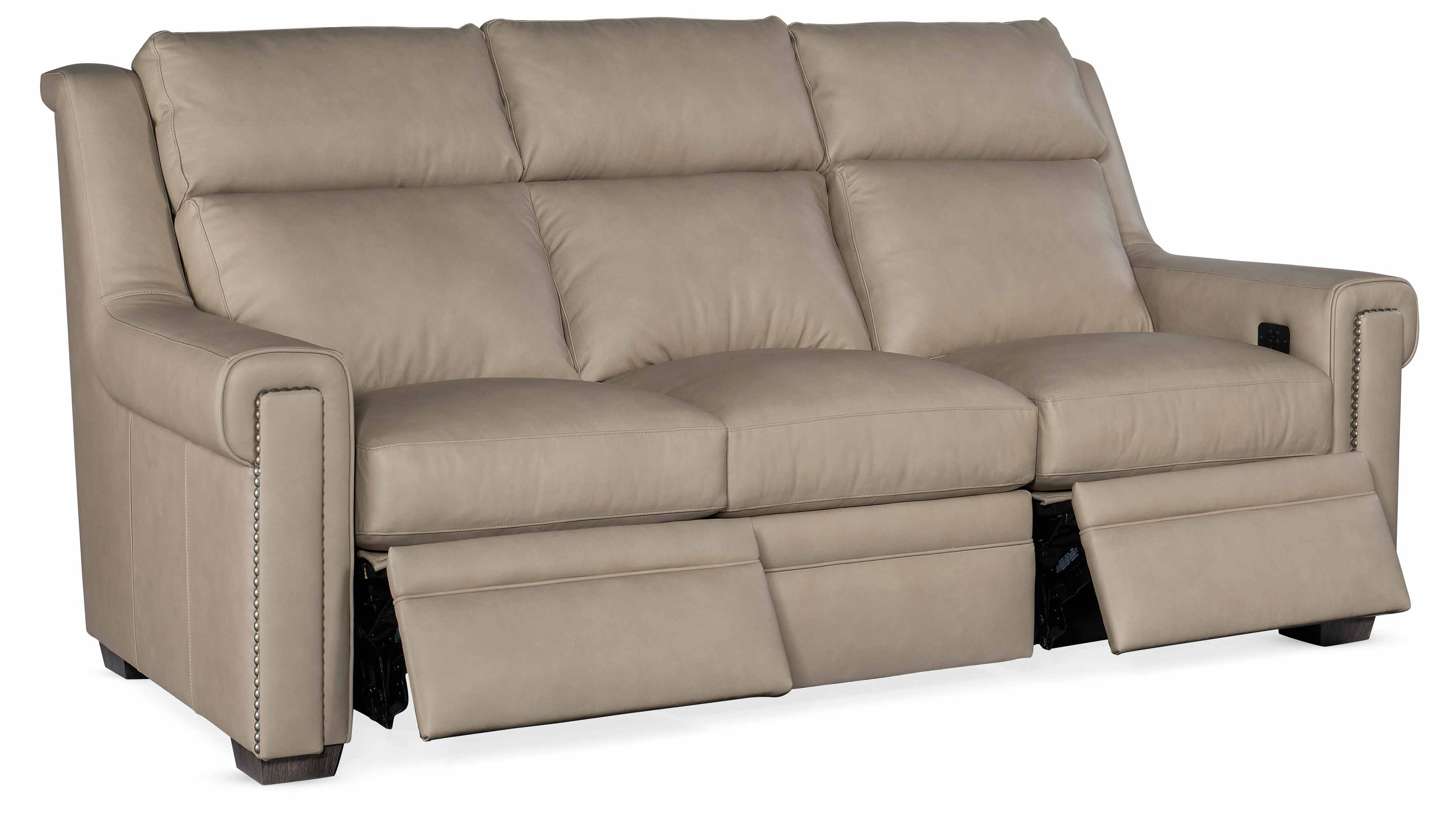 Huntsman Leather Power Reclining Sofa With Articulating Headrest - Image 14