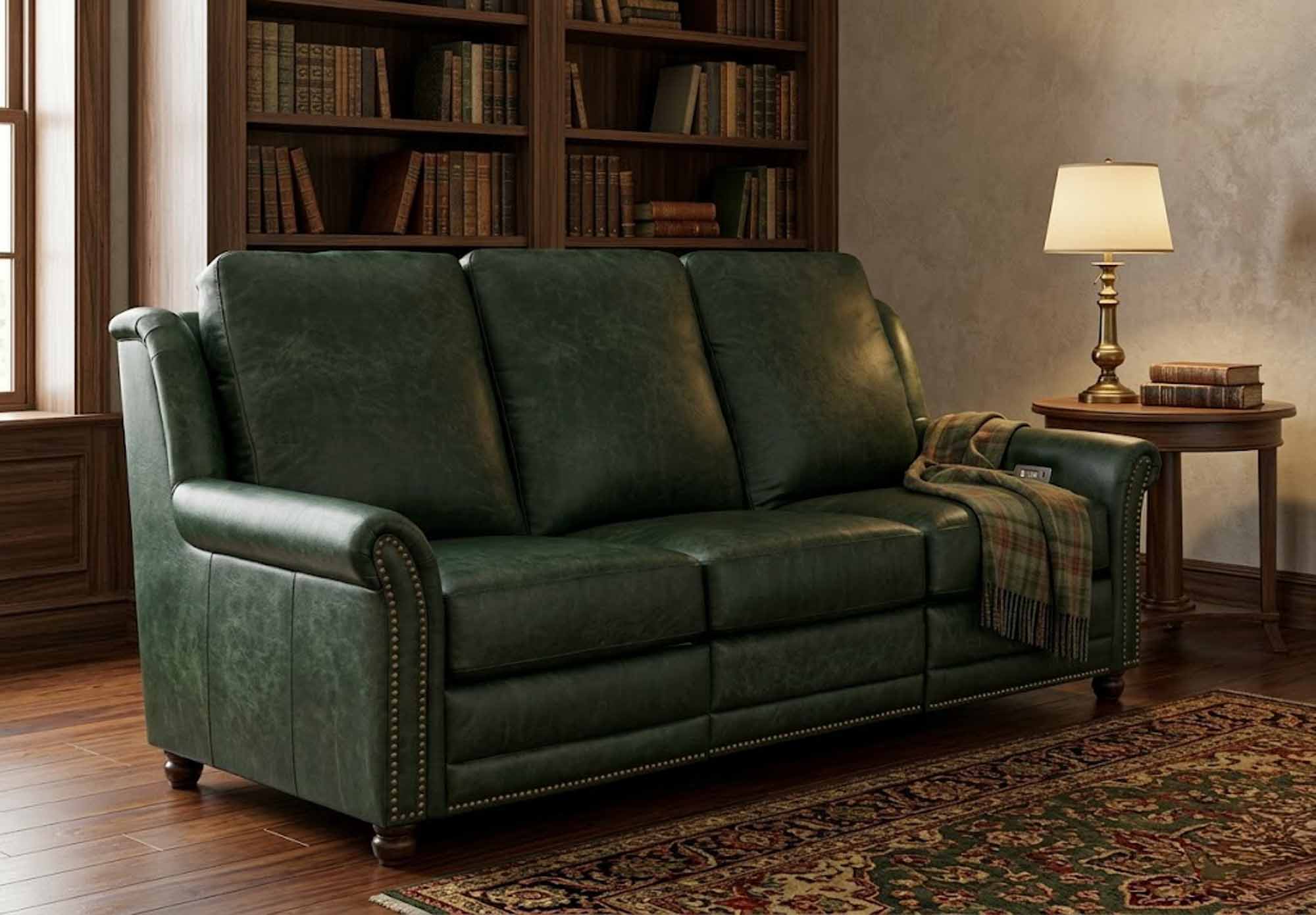 Isla Leather Power Reclining Loveseat - Image 2
