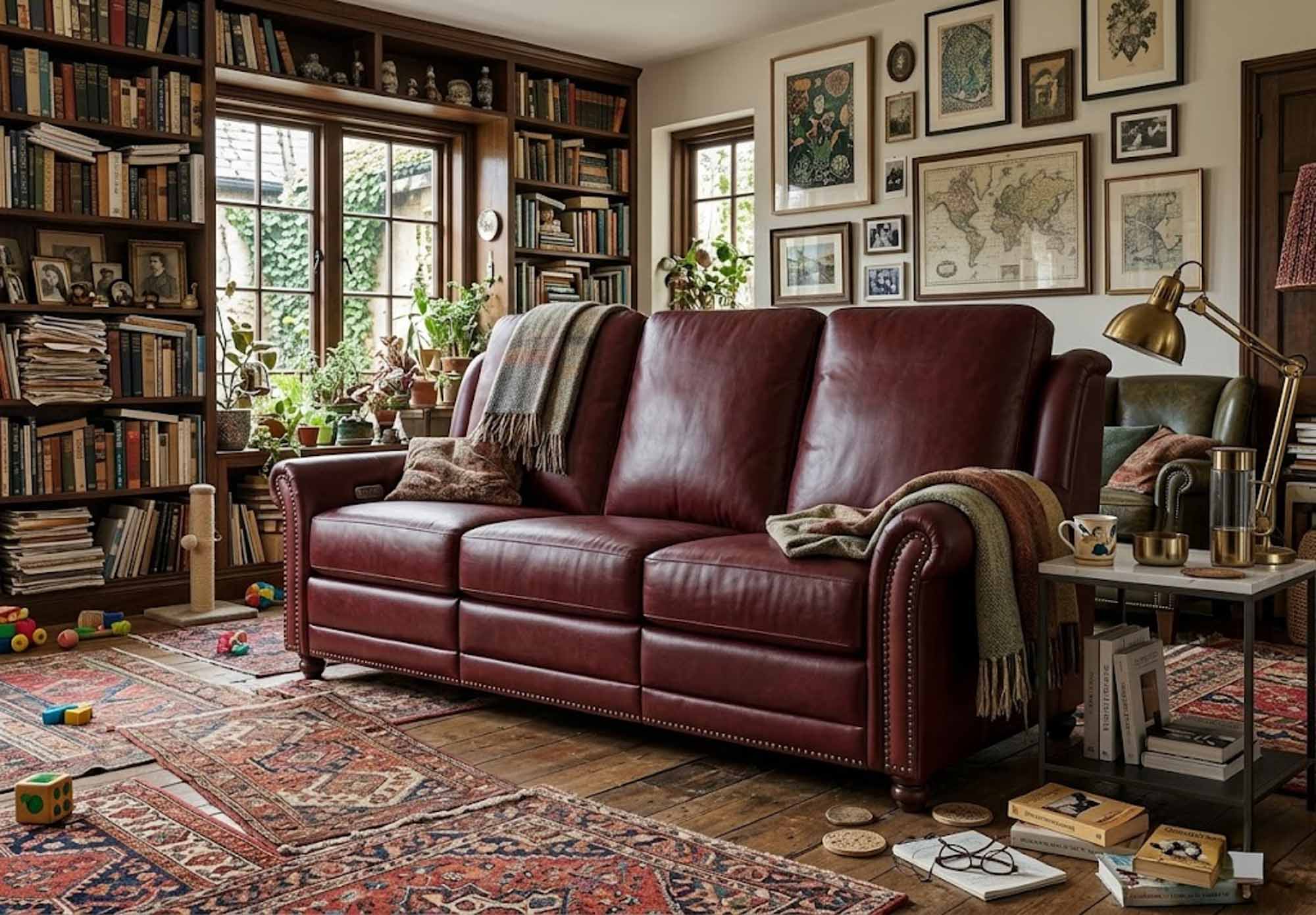 Isla Leather Power Reclining Loveseat - Image 3