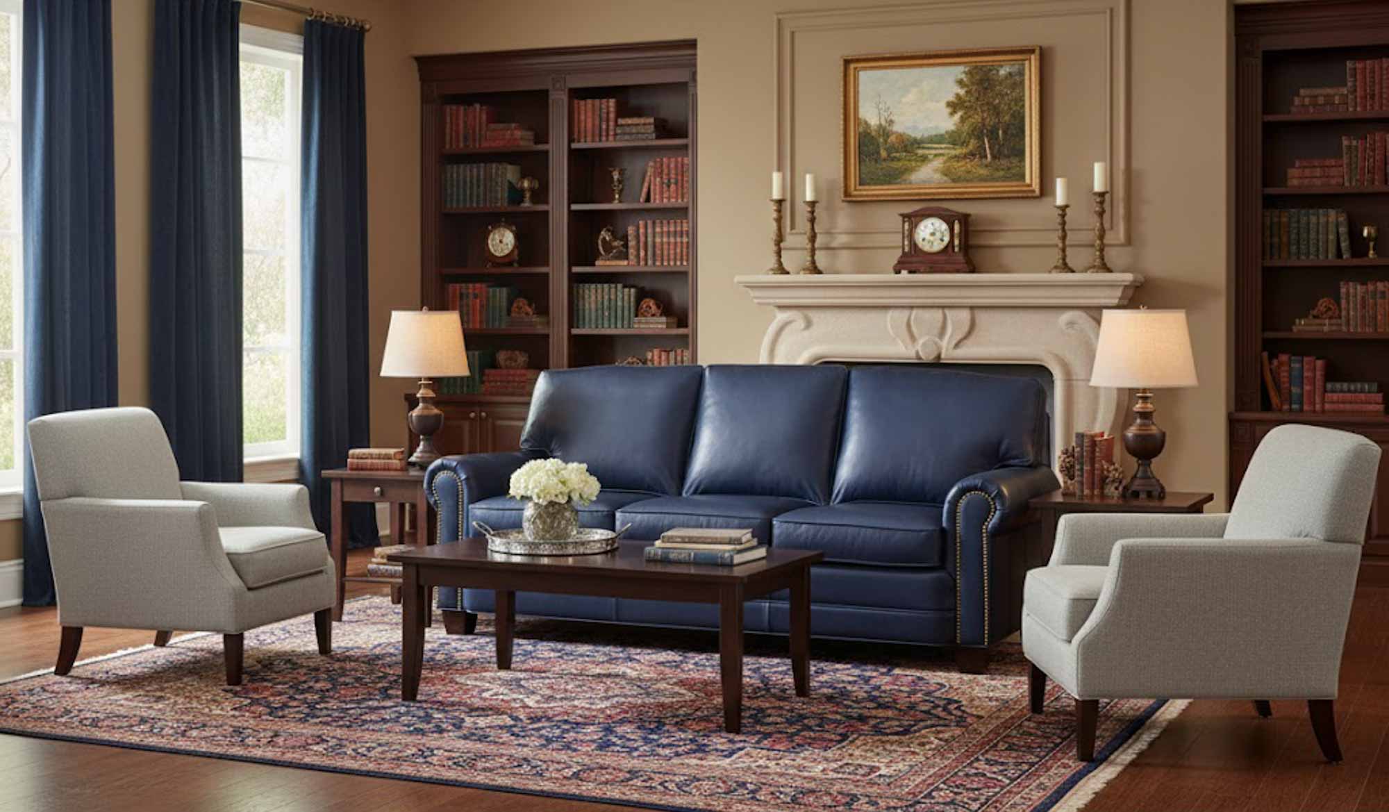Jackson Leather Sofa - Image 4