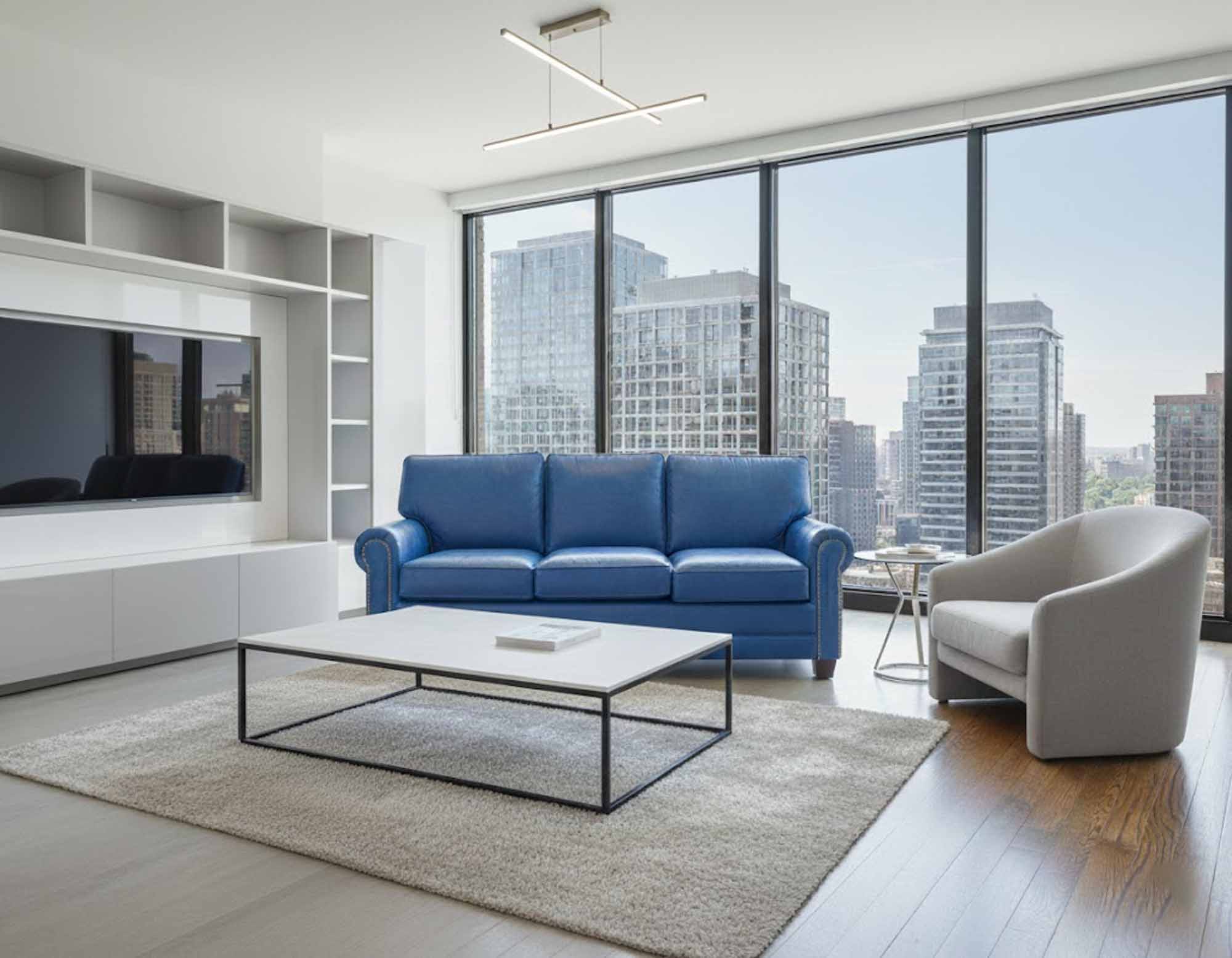 Jackson Leather Sleeper Sofa - Image 3