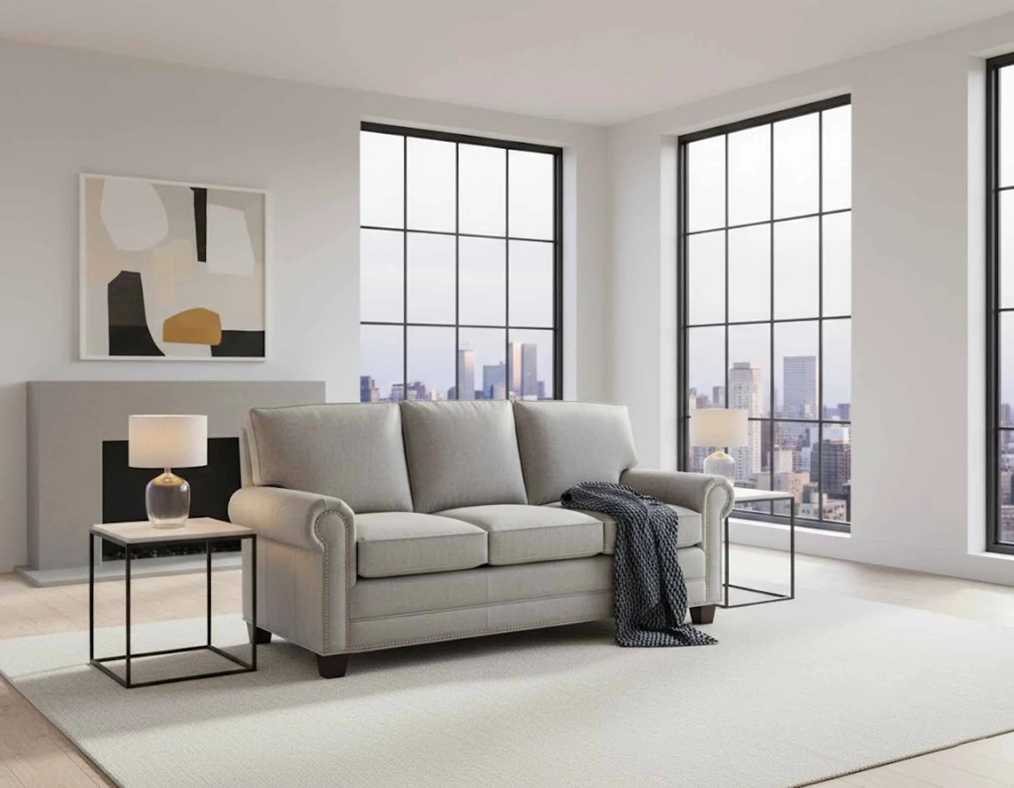 Jackson Leather Sleeper Sofa - Image 4